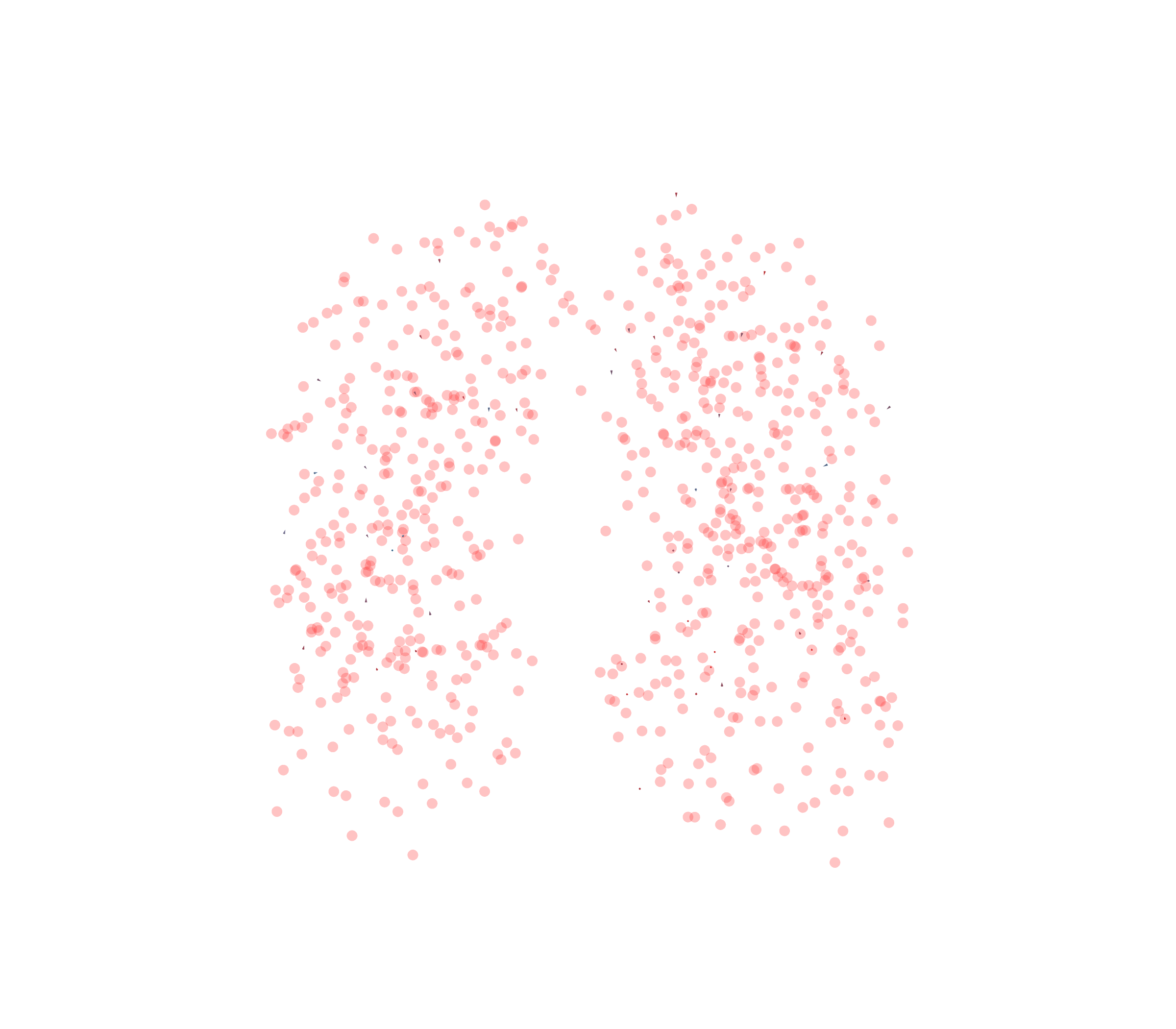 Displacement Vectors - Front View