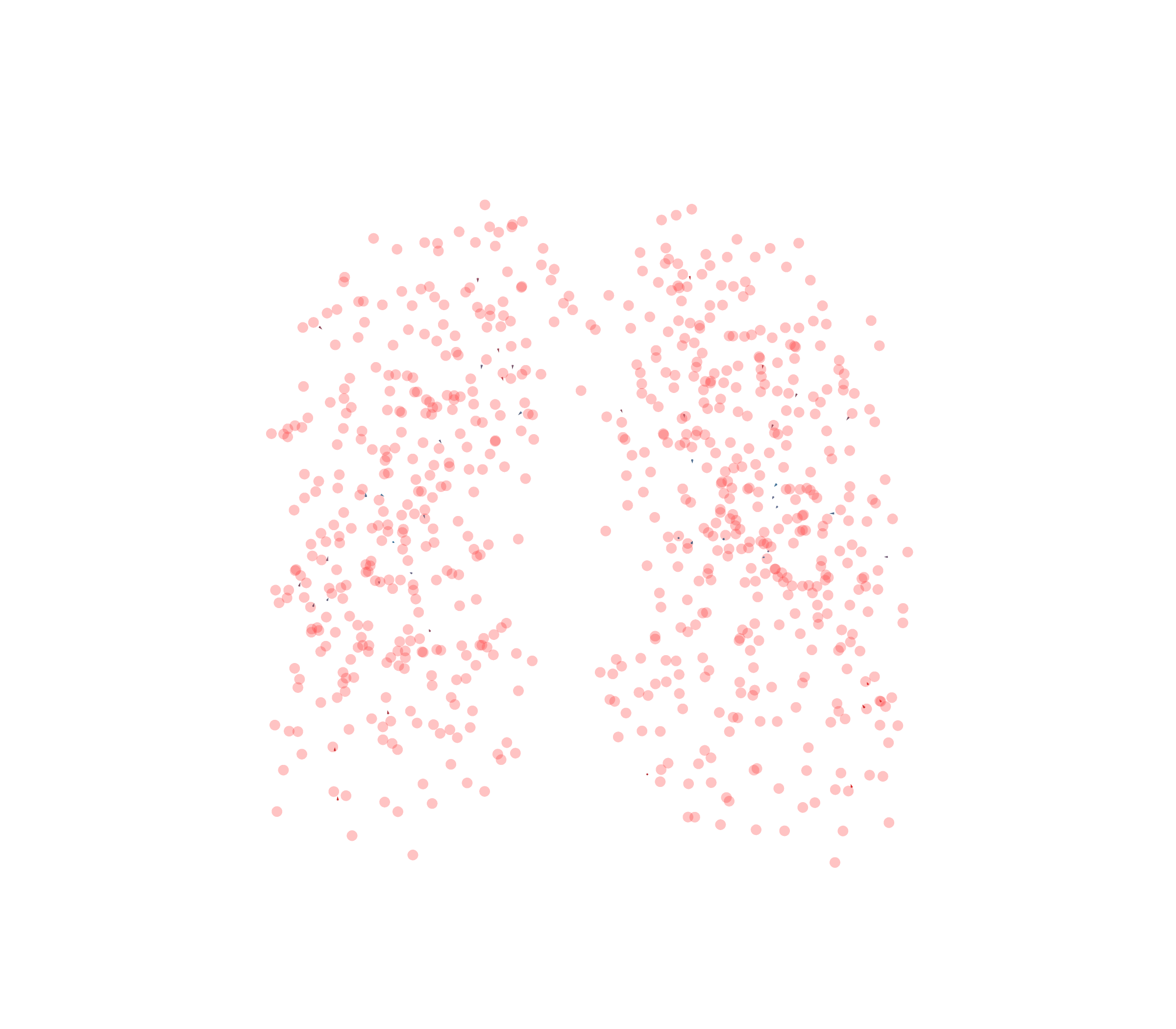 Displacement Vectors - Front View