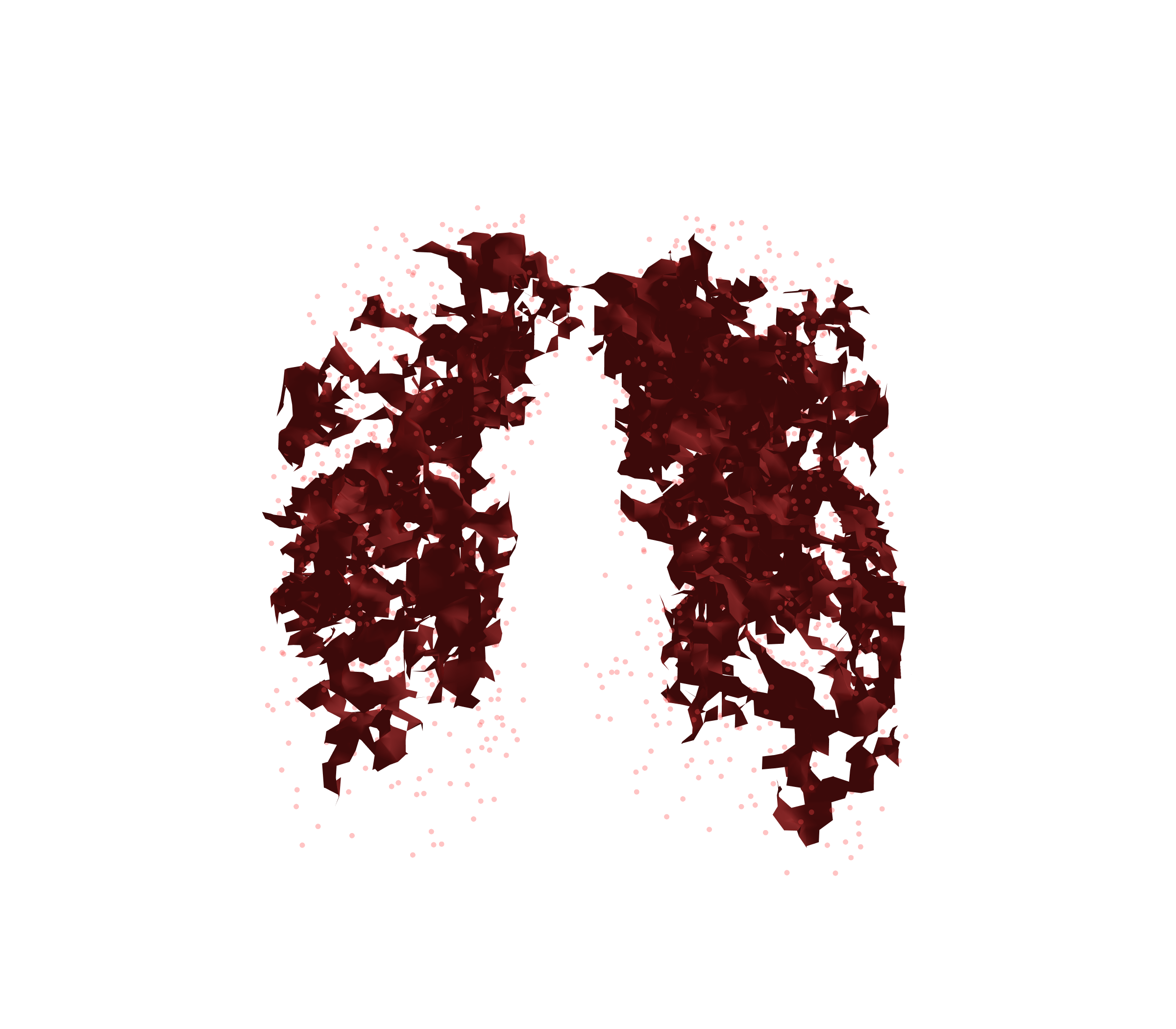 Combined Visualization (Expiration) - Front View