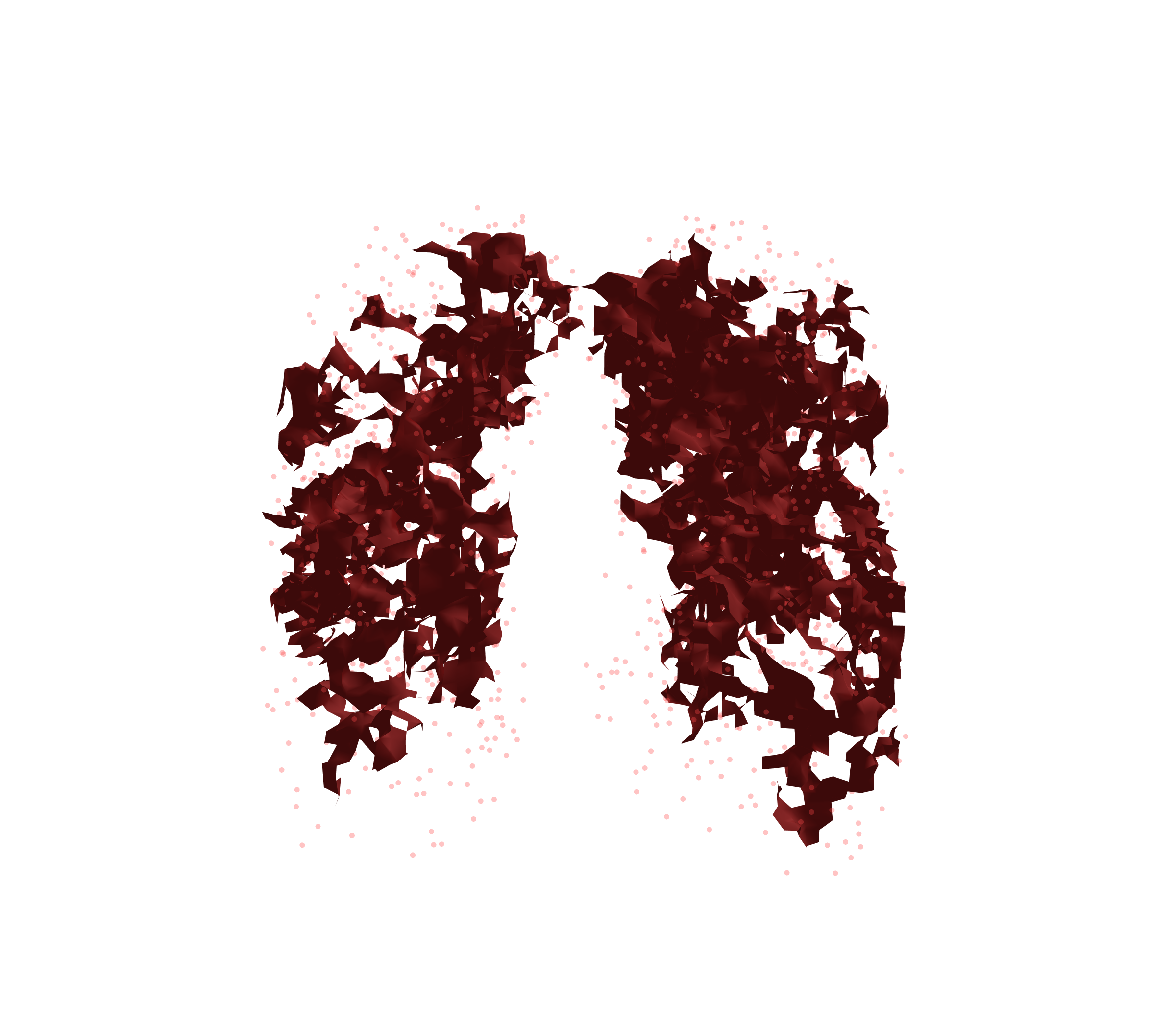 Combined Visualization (Expiration) - Front View