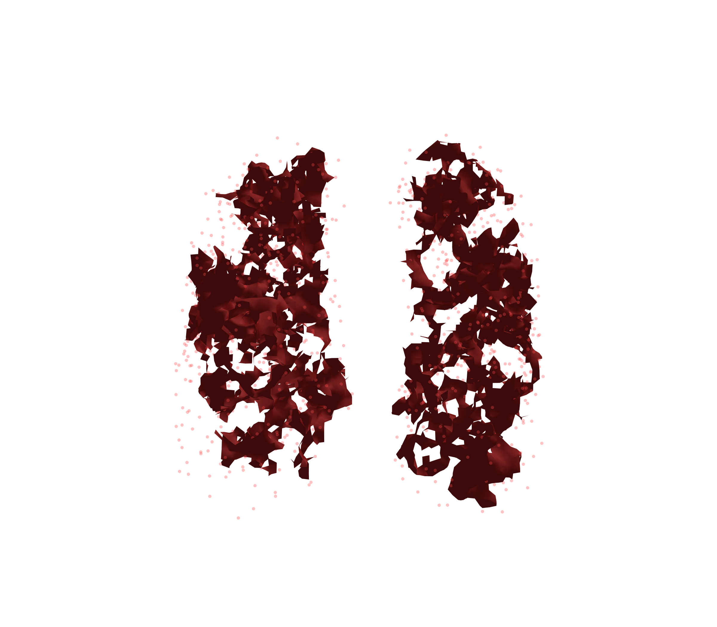 Combined Visualization (Expiration) - Front View