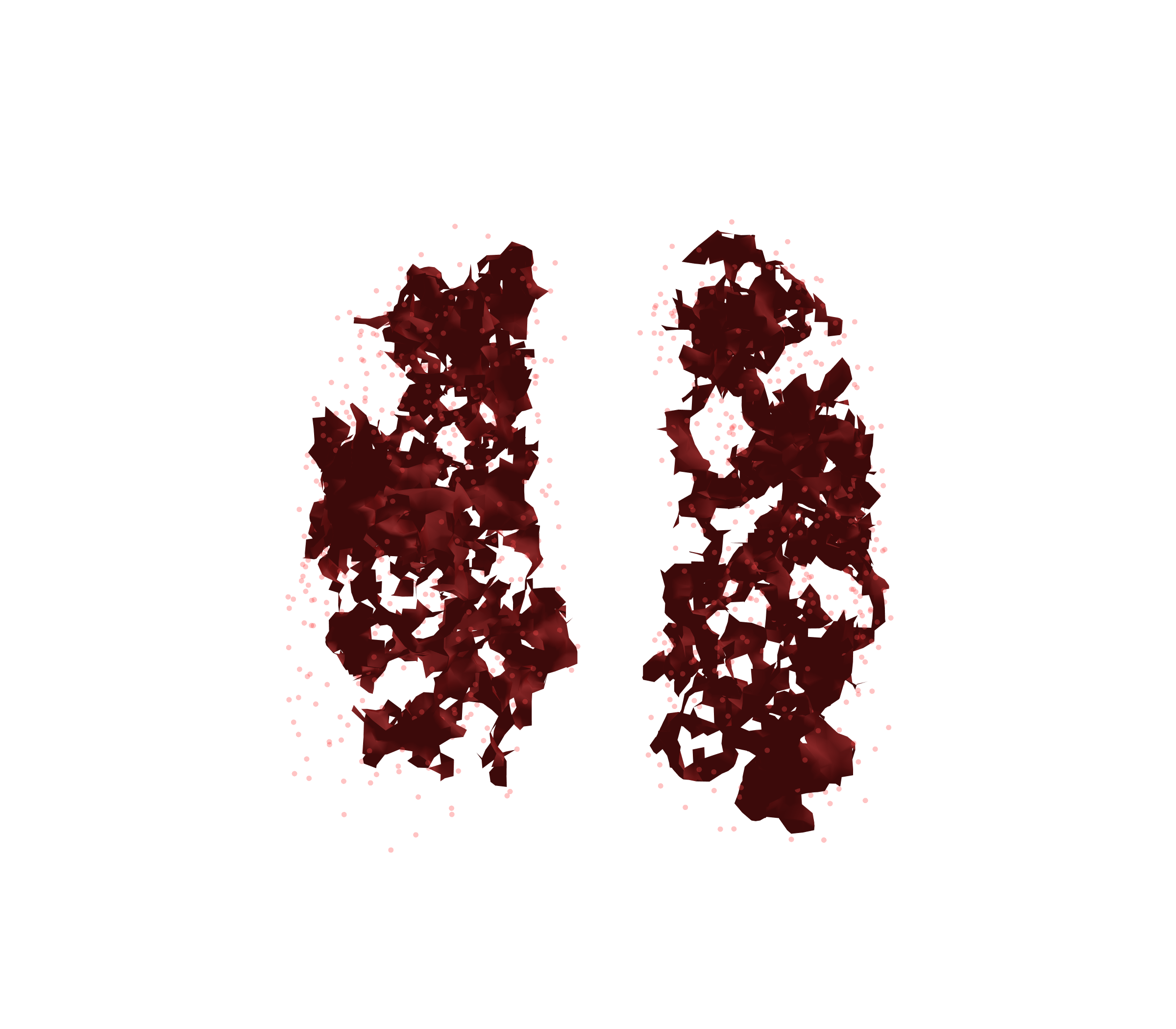 Combined Visualization (Expiration) - Front View