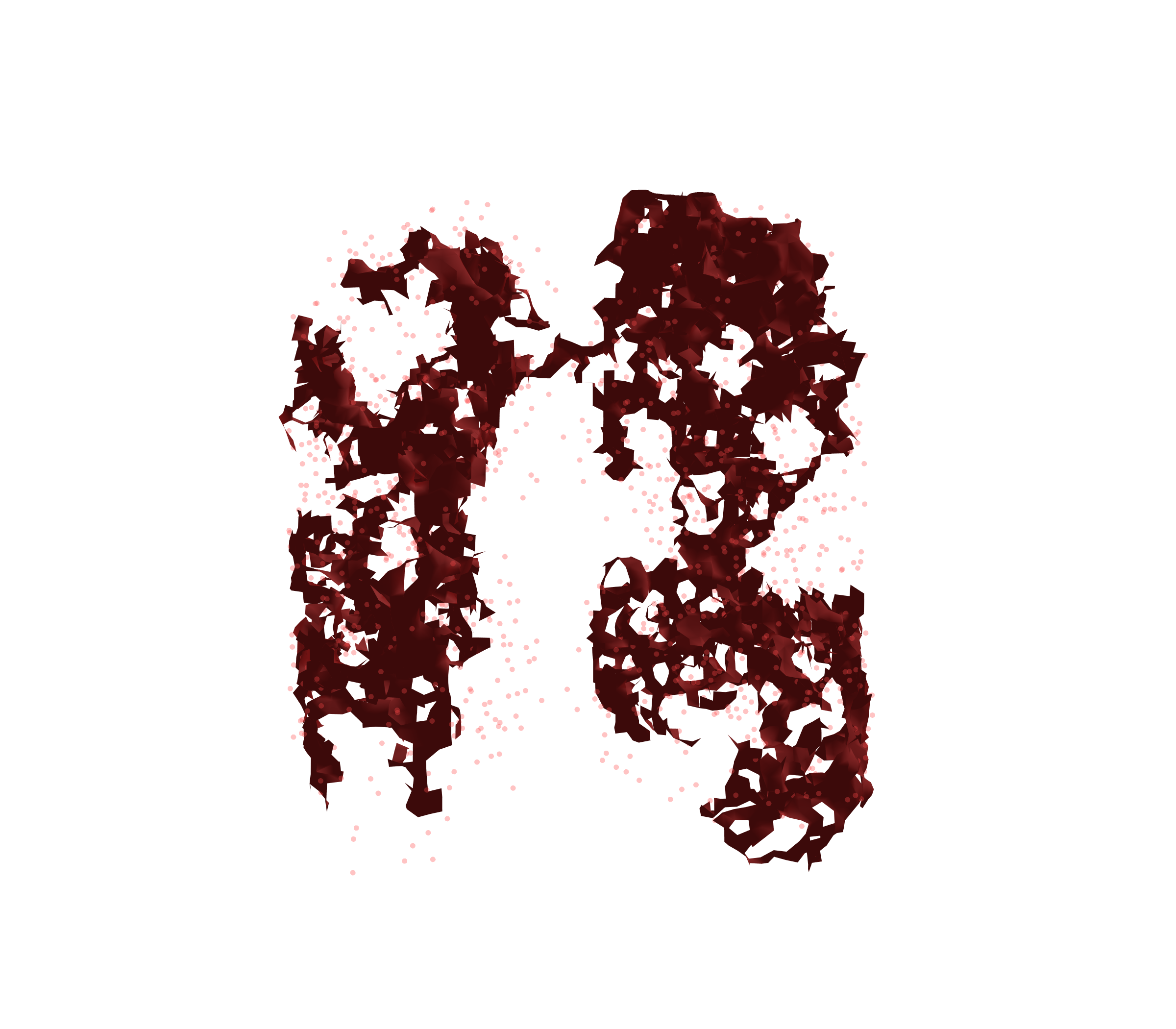 Combined Visualization (Expiration) - Front View