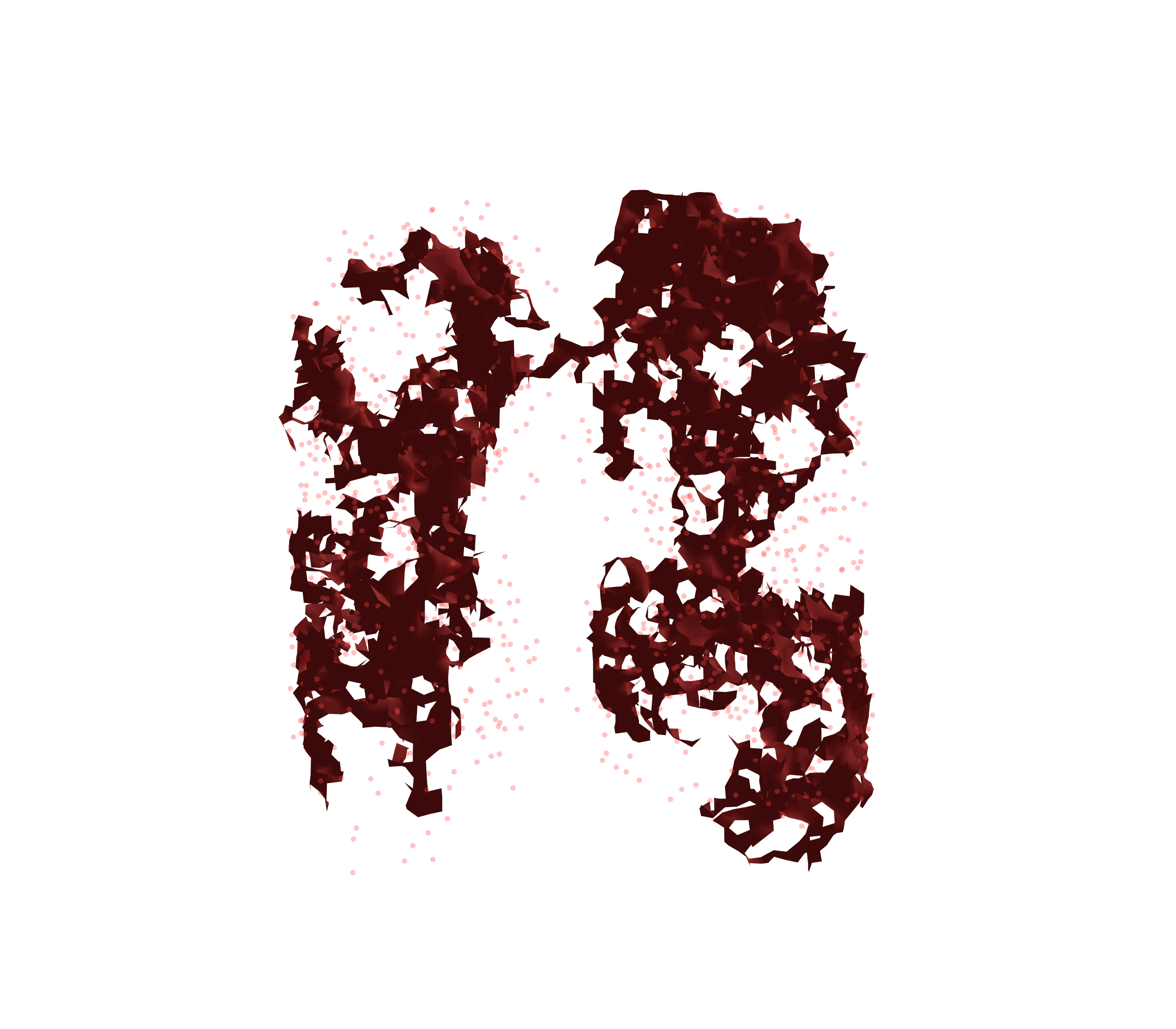 Combined Visualization (Expiration) - Front View