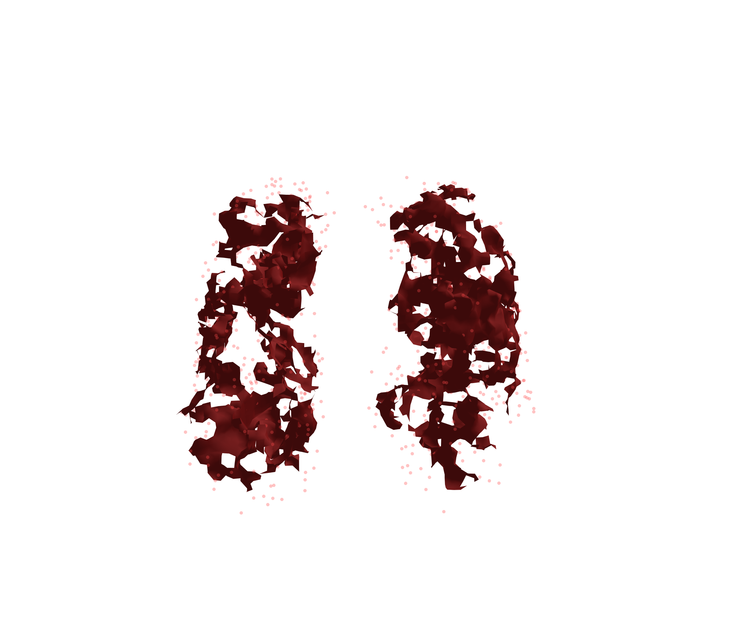 Combined Visualization (Expiration) - Front View