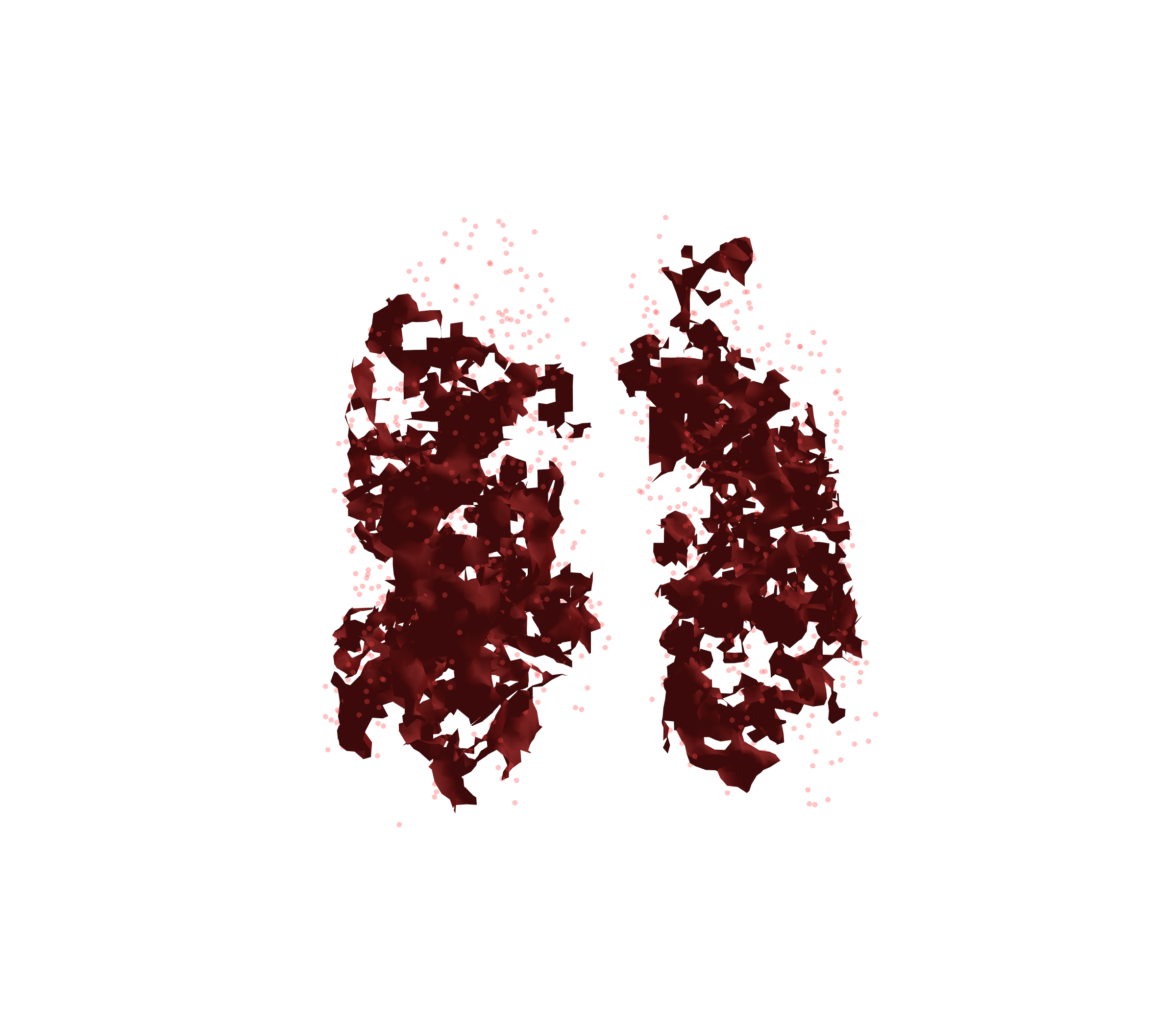 Combined Visualization (Expiration) - Front View