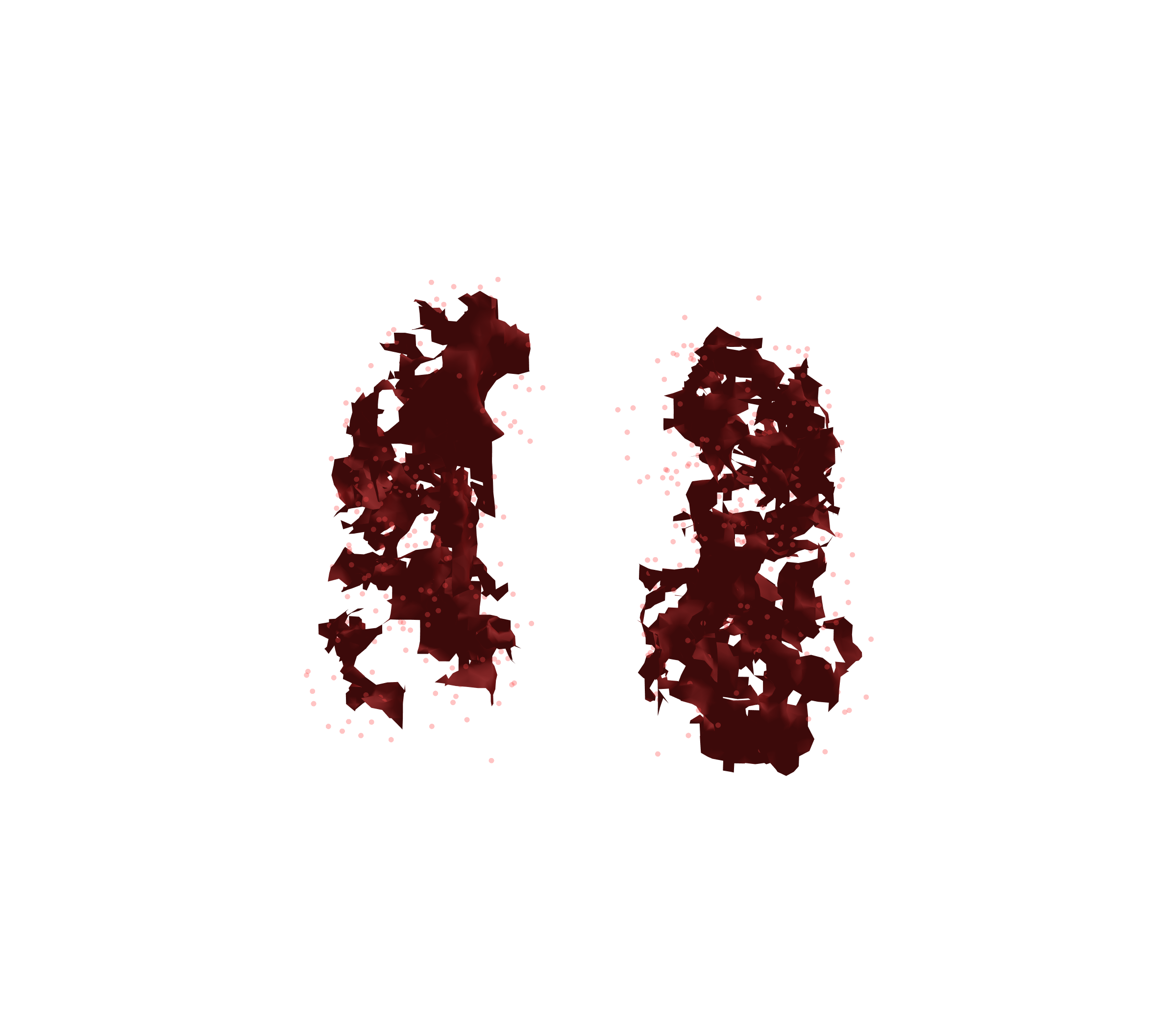 Combined Visualization (Expiration) - Front View