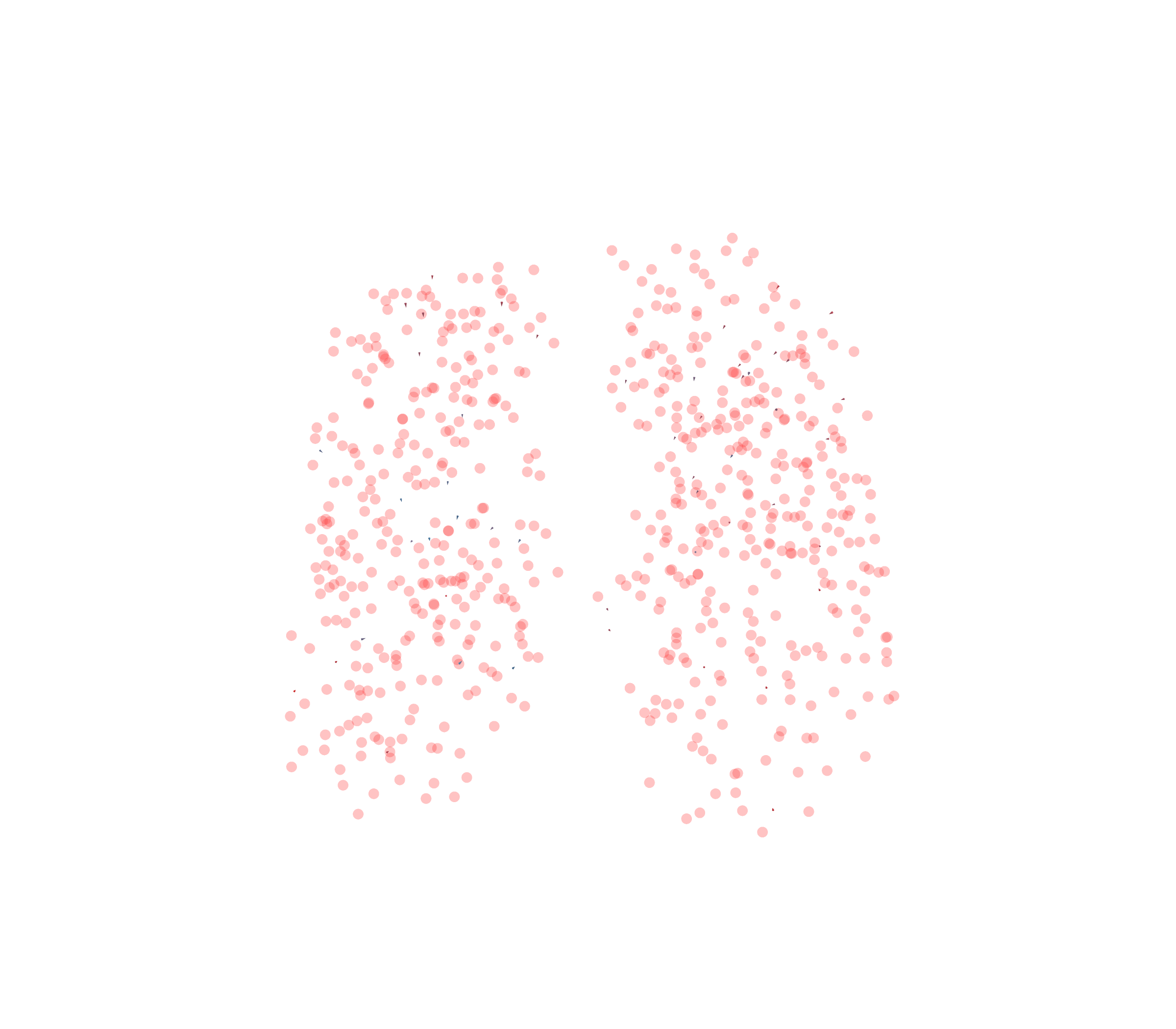 Displacement Vectors - Front View