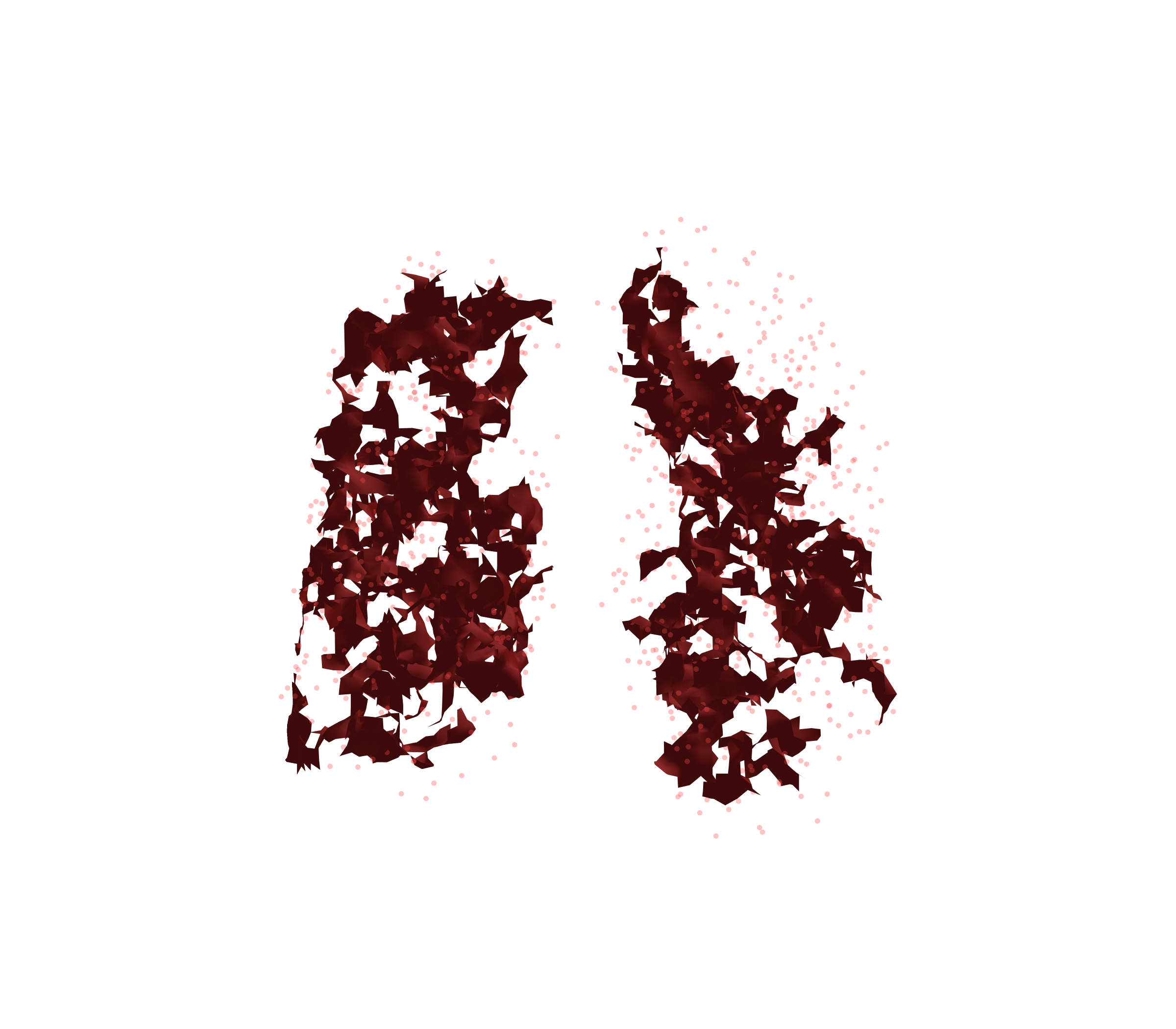 Combined Visualization (Expiration) - Front View