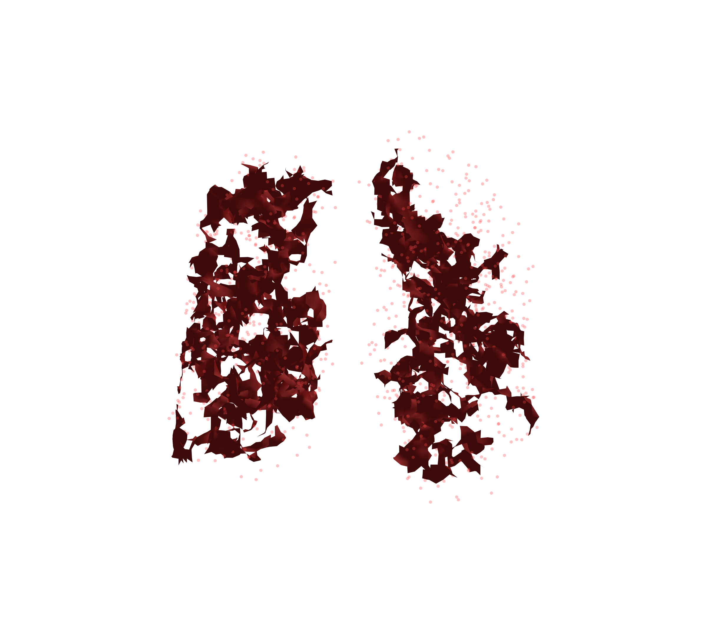 Combined Visualization (Expiration) - Front View