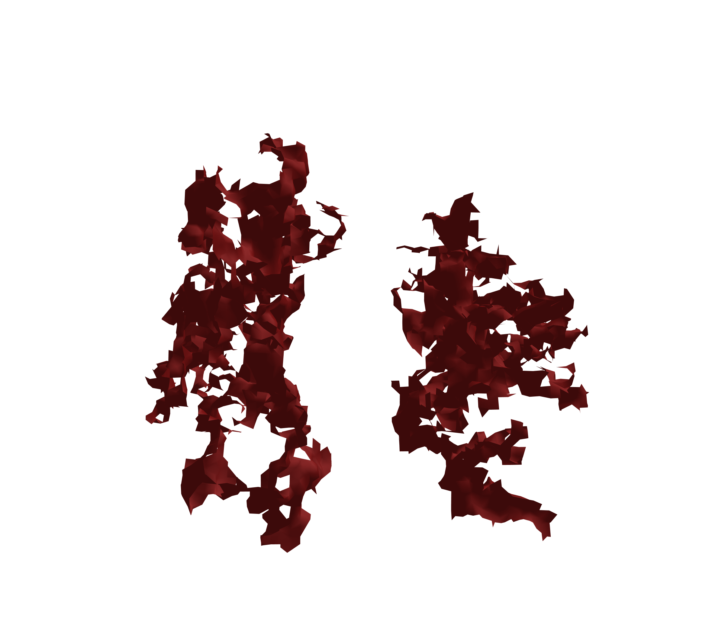 Surface Mesh (Expiration) - Front View