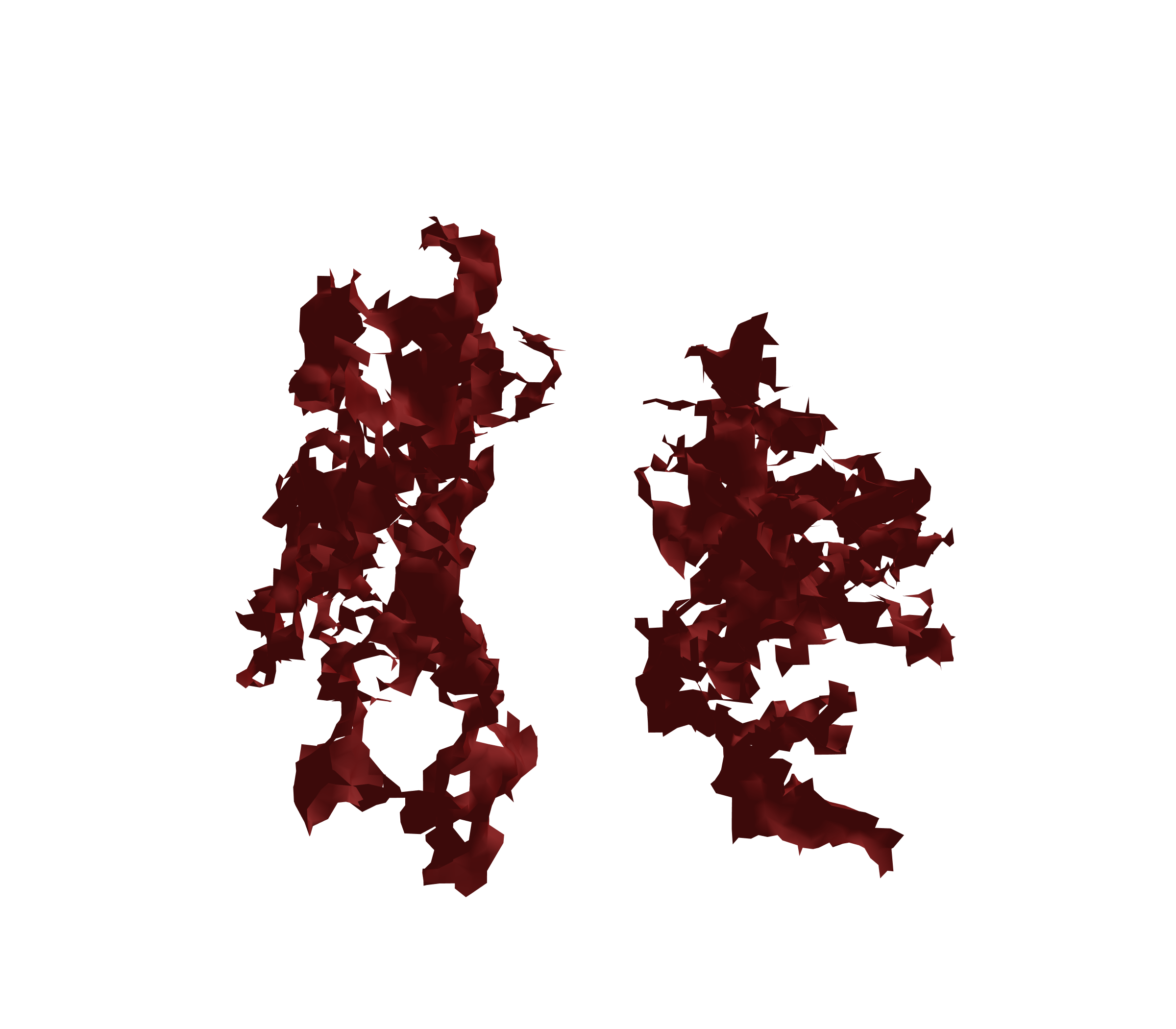 Surface Mesh (Expiration) - Front View