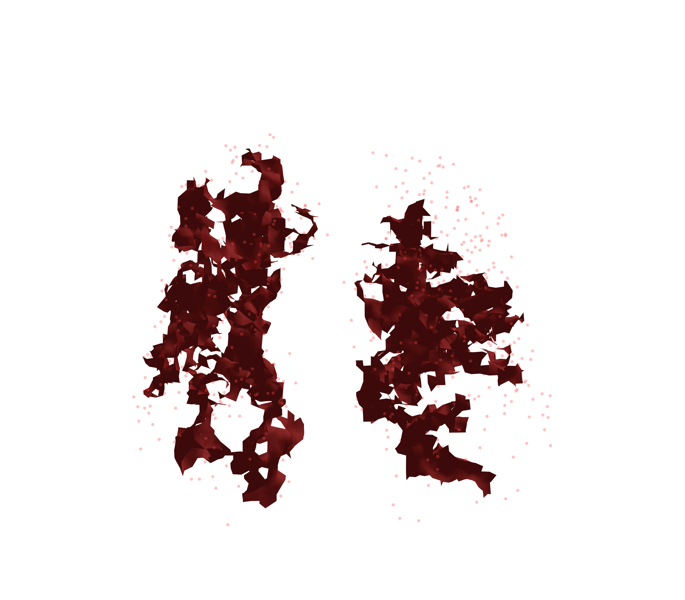 Combined Visualization (Expiration) - Front View