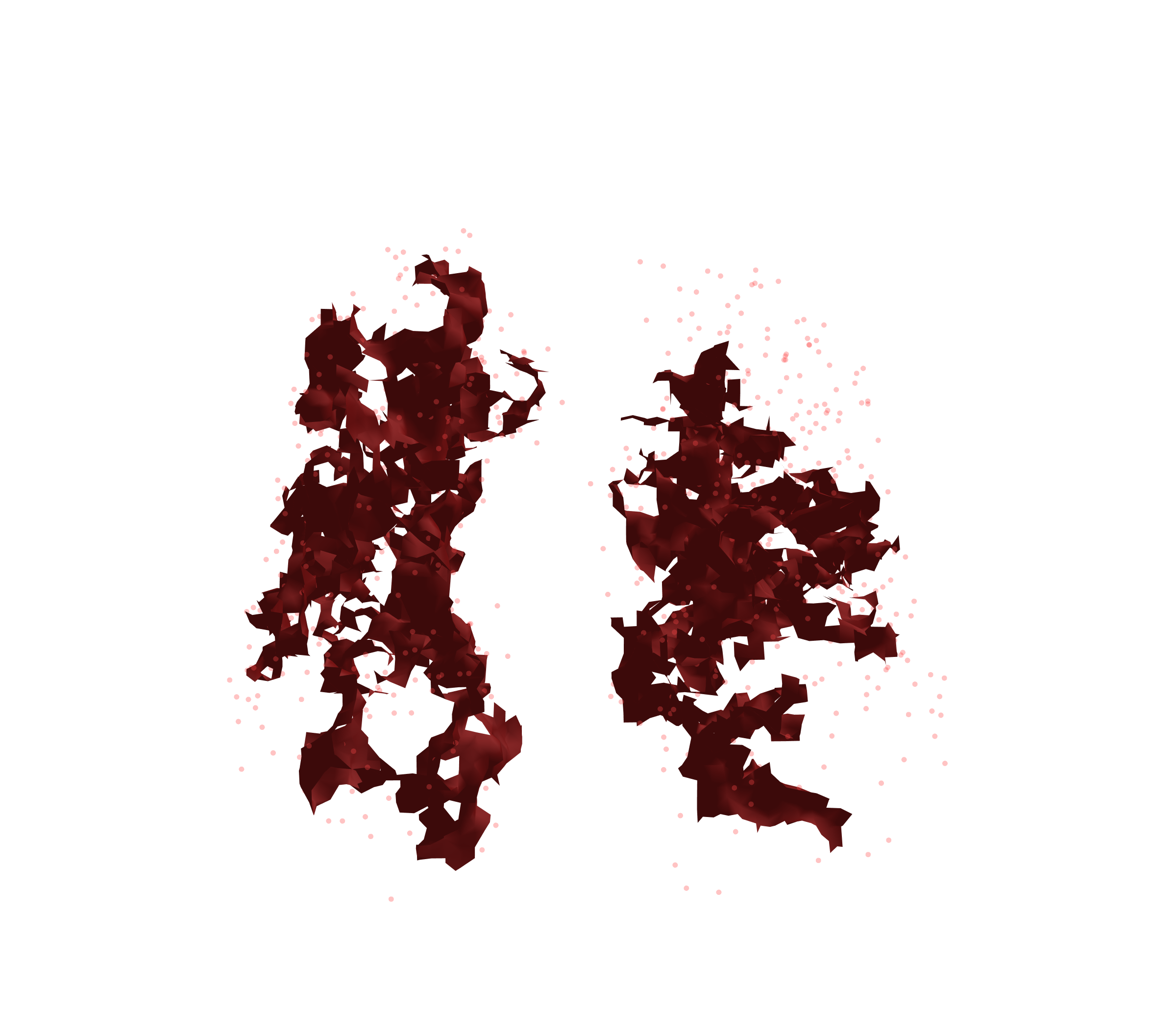 Combined Visualization (Expiration) - Front View