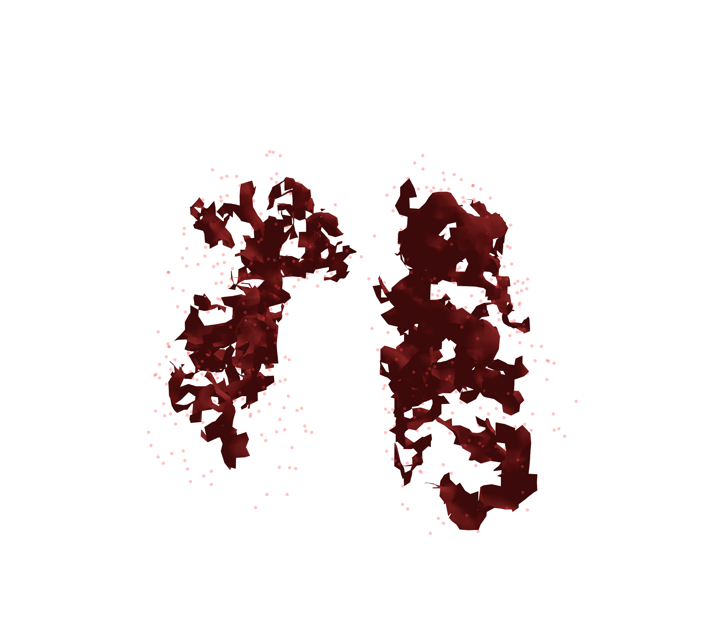 Combined Visualization (Expiration) - Front View