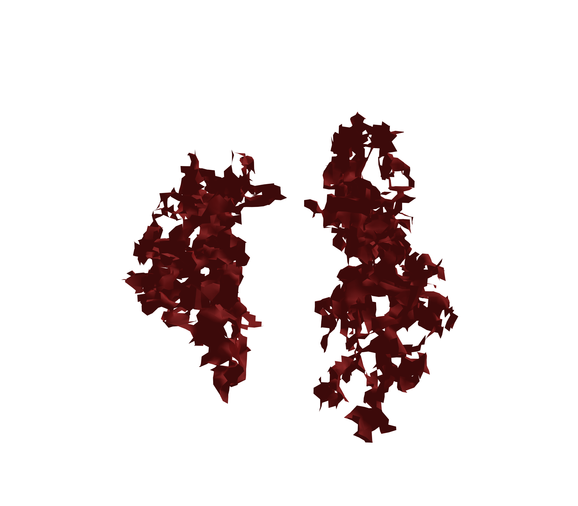 Surface Mesh (Expiration) - Front View