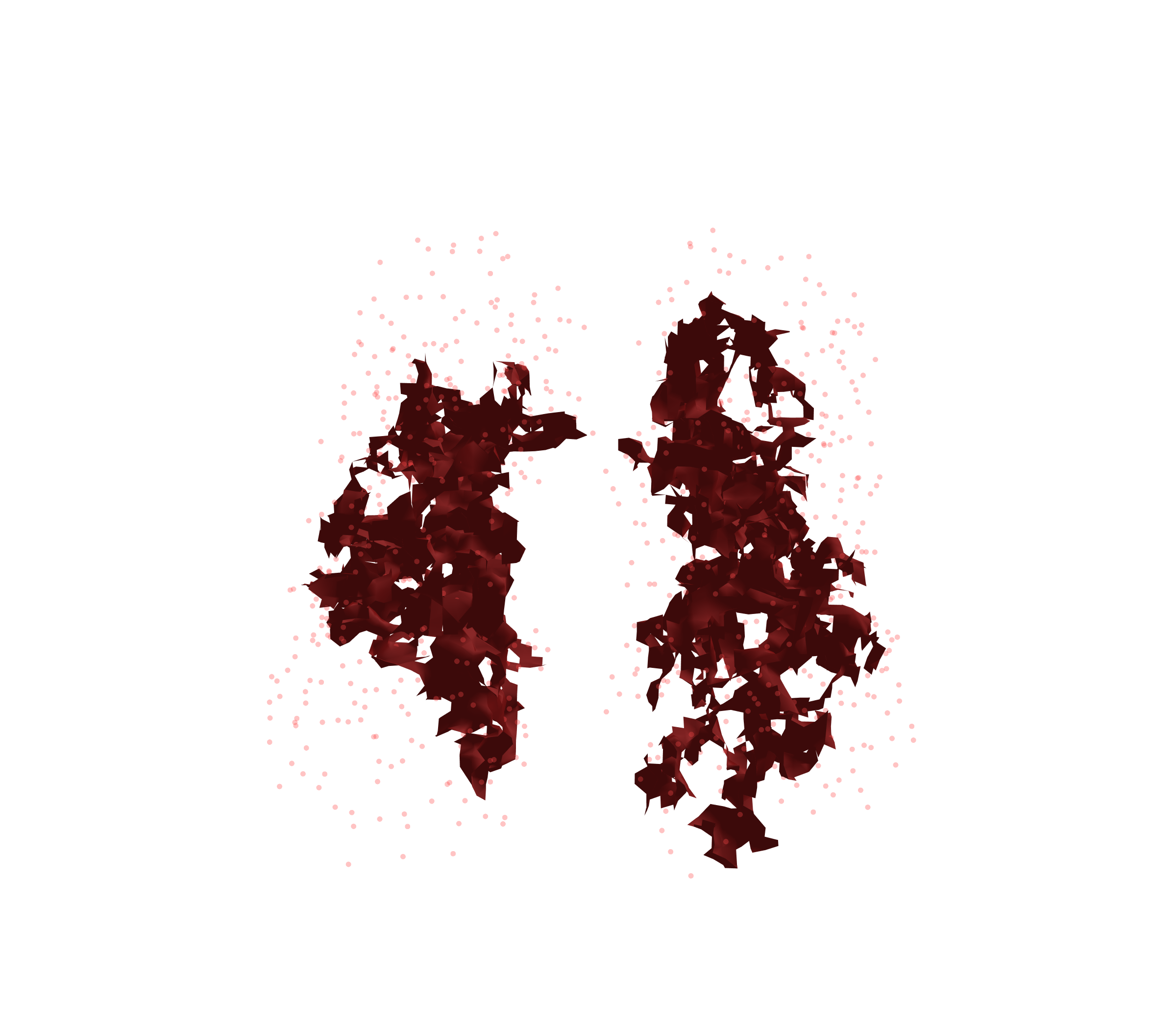 Combined Visualization (Expiration) - Front View