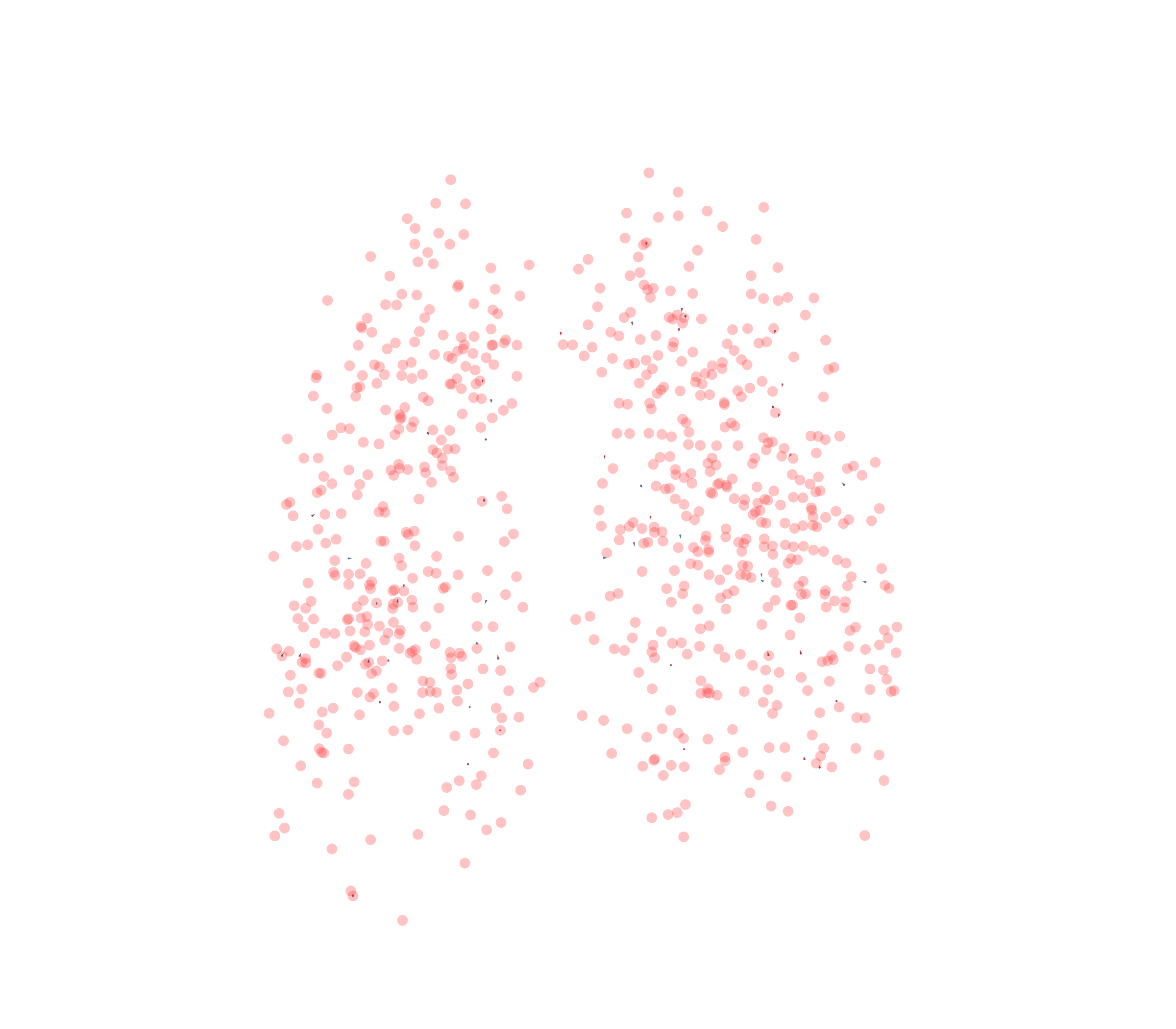 Displacement Vectors - Front View