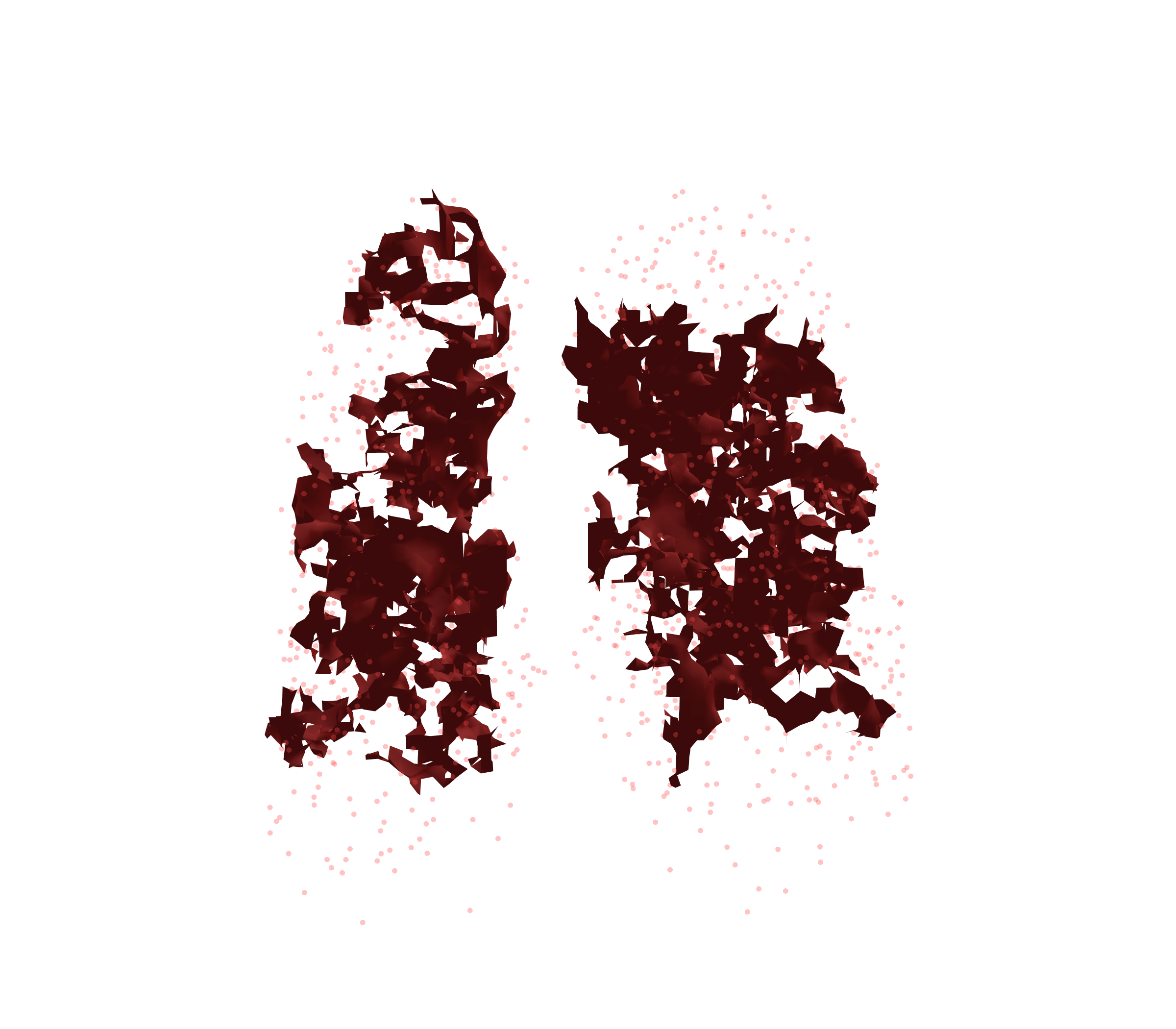 Combined Visualization (Expiration) - Front View