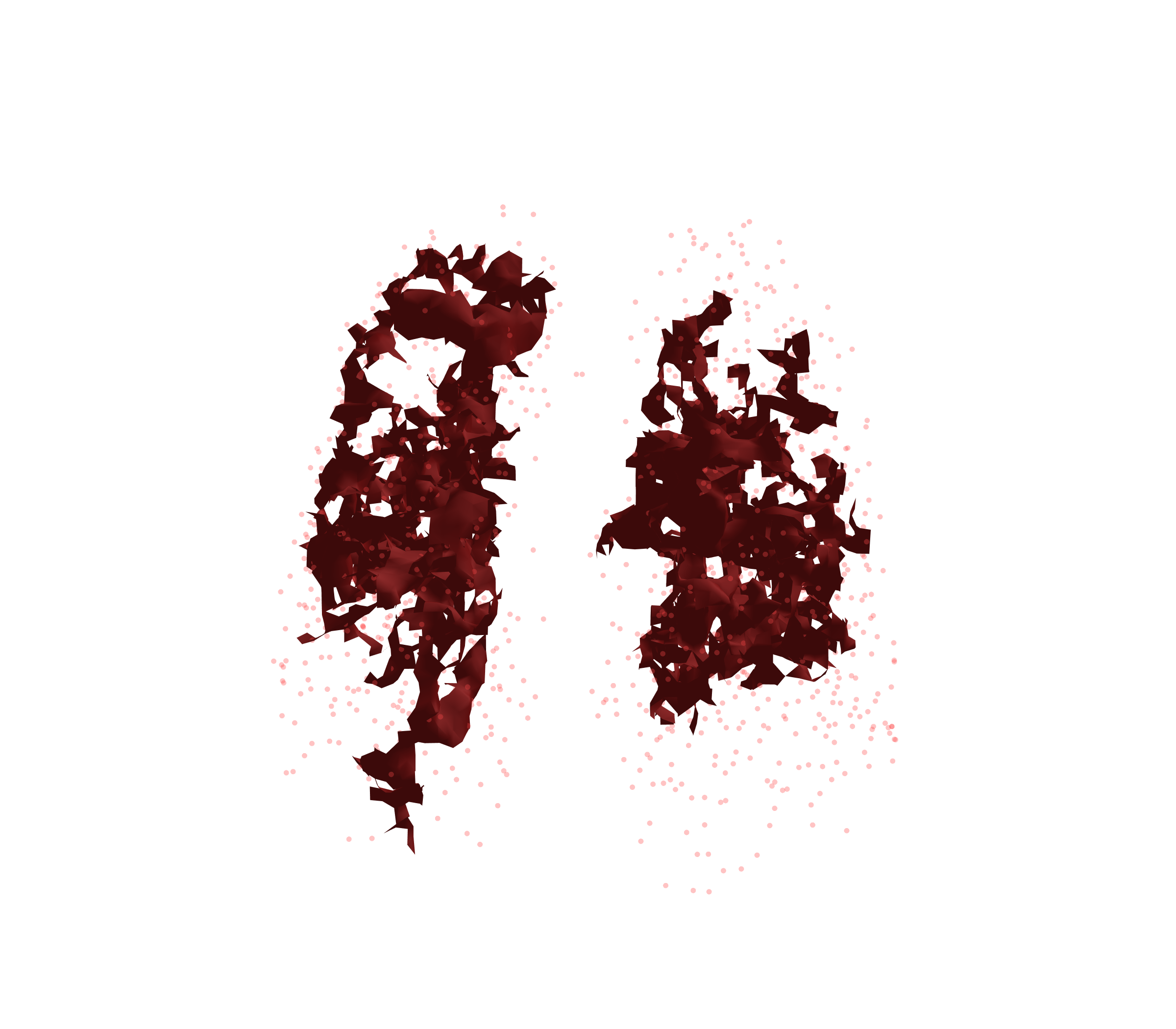 Combined Visualization (Expiration) - Front View