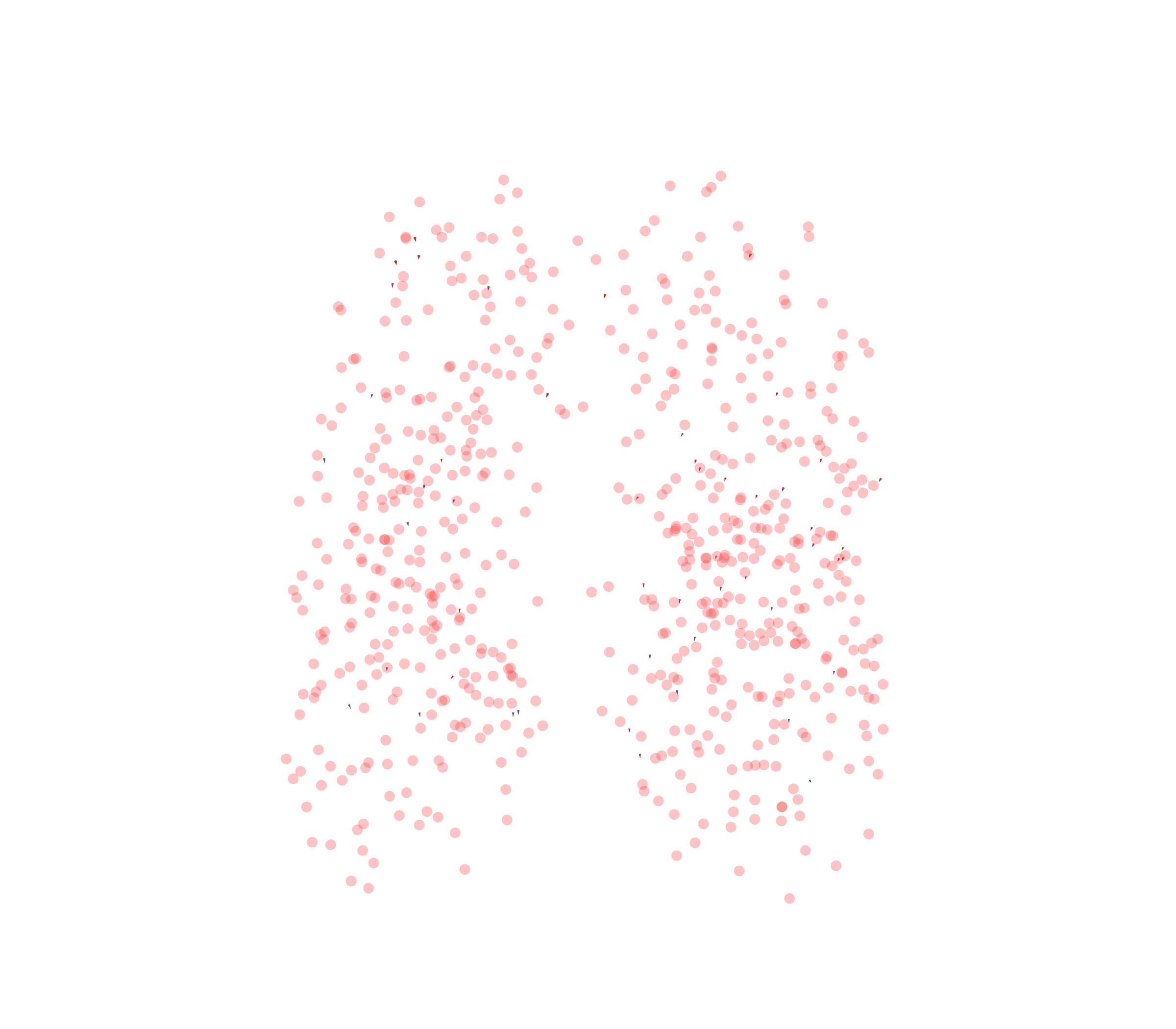 Displacement Vectors - Front View