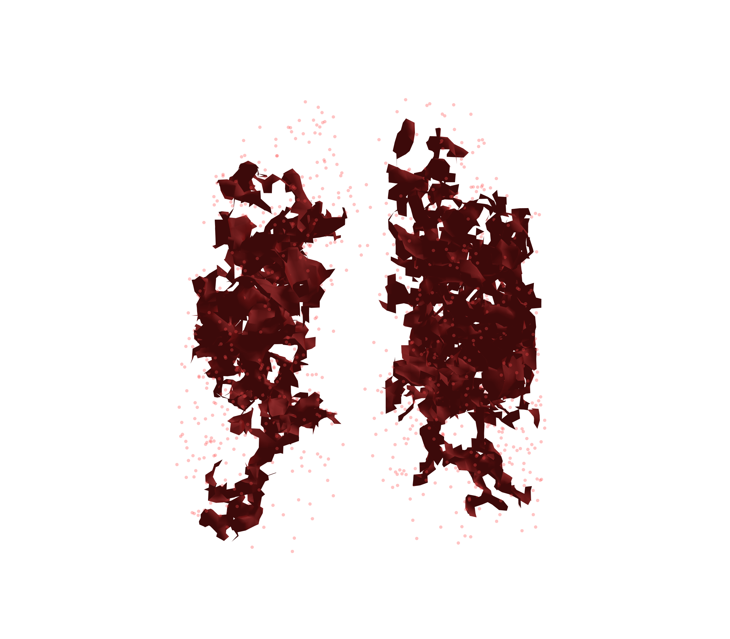 Combined Visualization (Expiration) - Front View