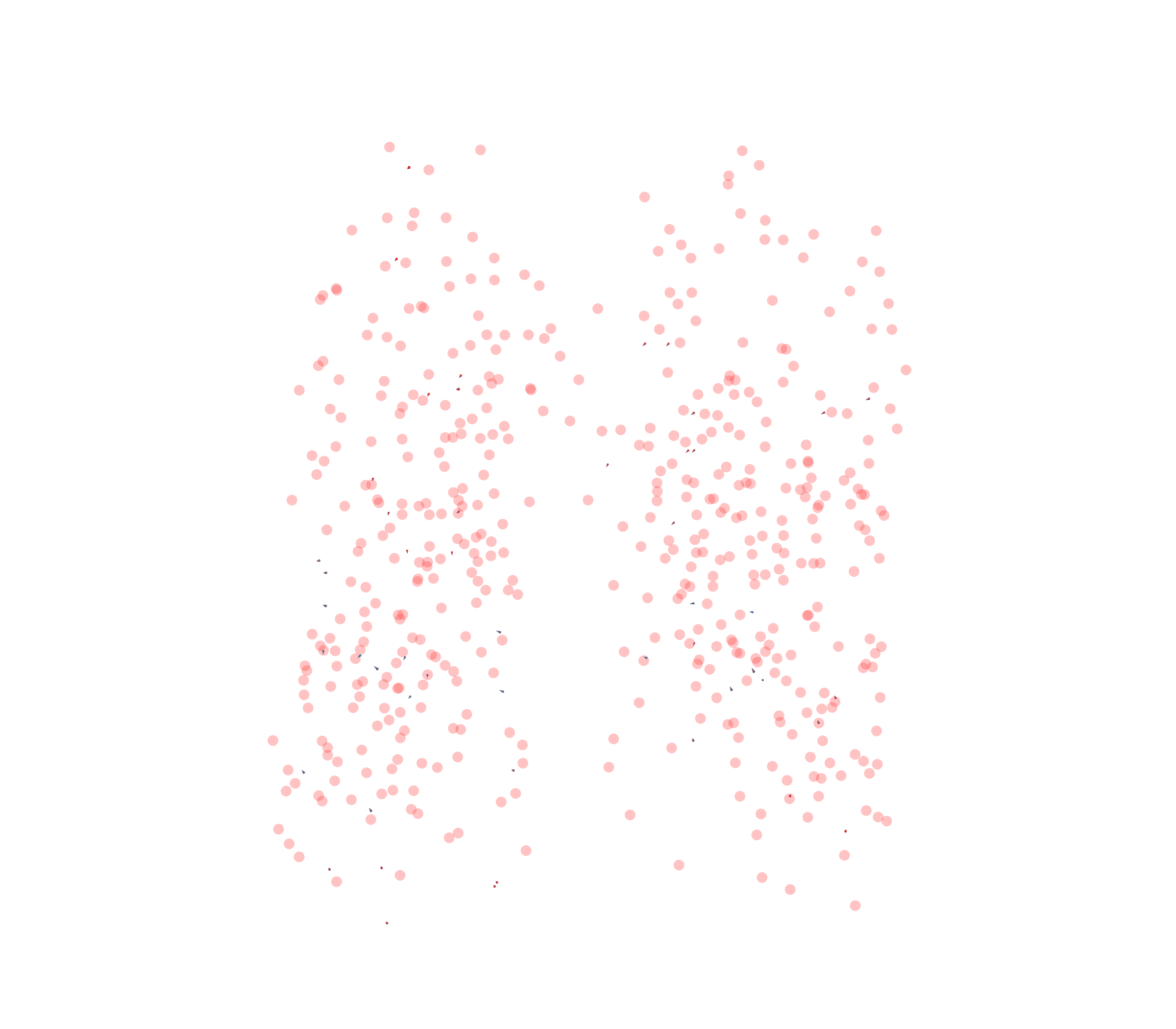 Displacement Vectors - Front View