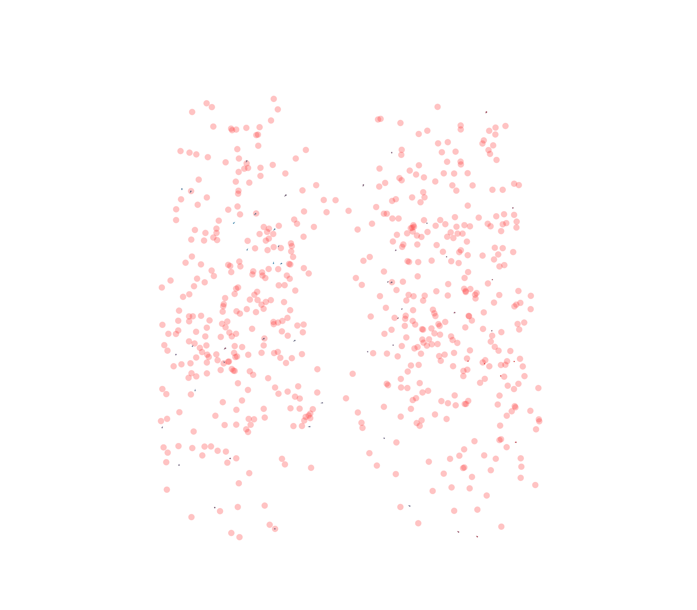 Displacement Vectors - Front View