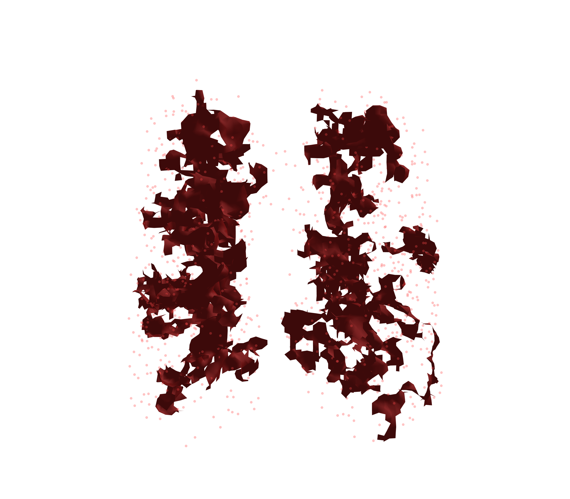 Combined Visualization (Expiration) - Front View