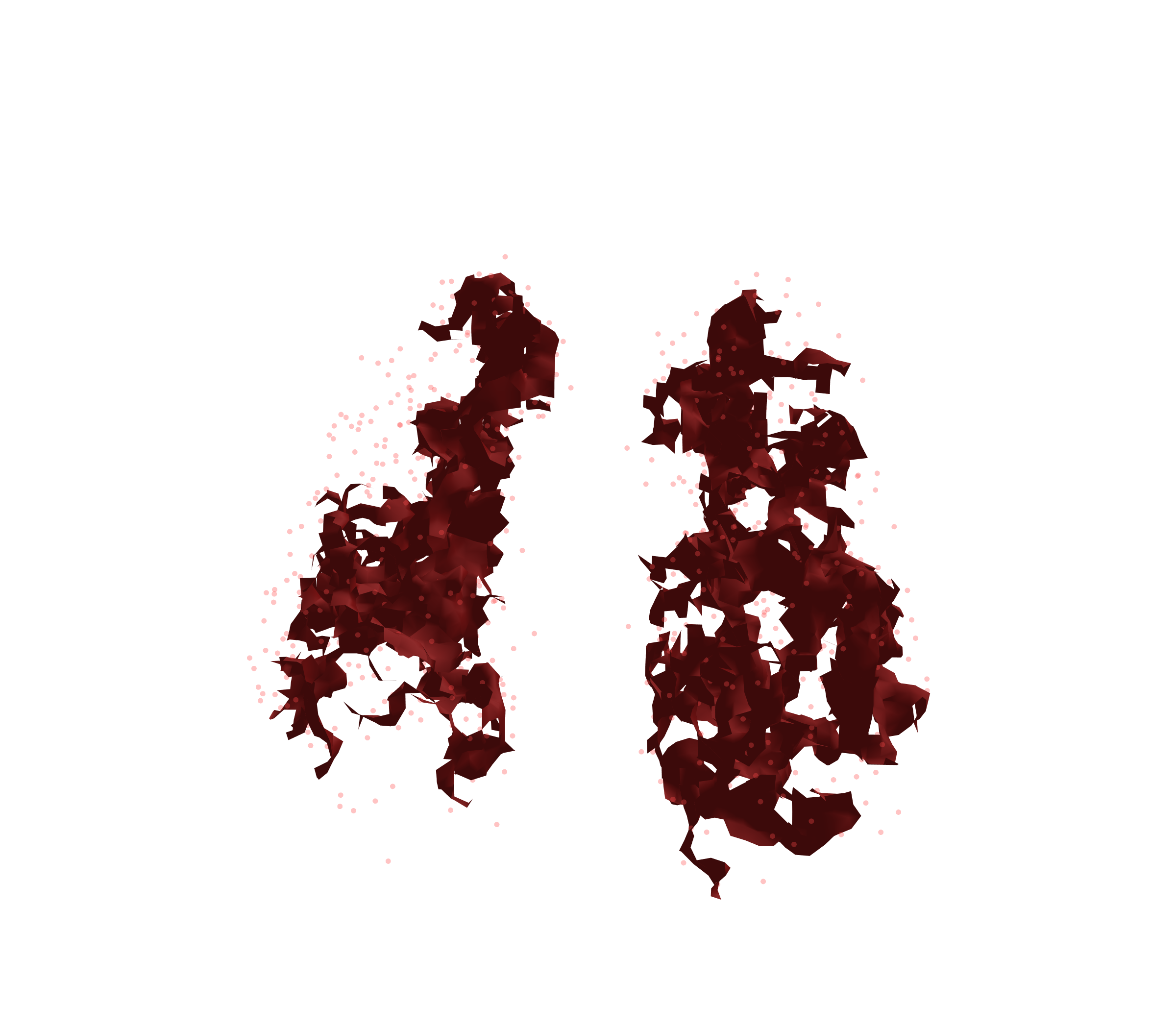 Combined Visualization (Expiration) - Front View