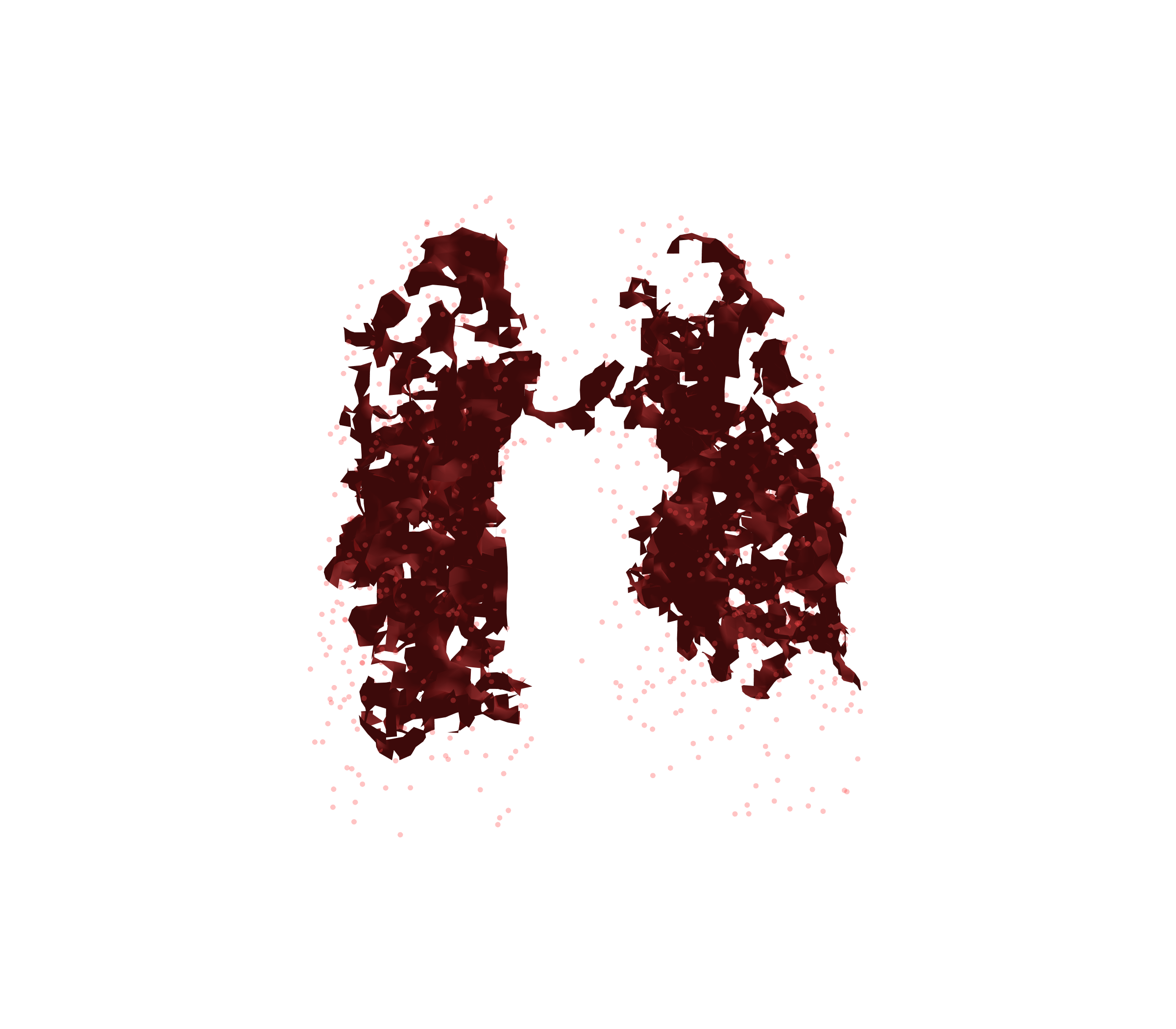 Combined Visualization (Expiration) - Front View