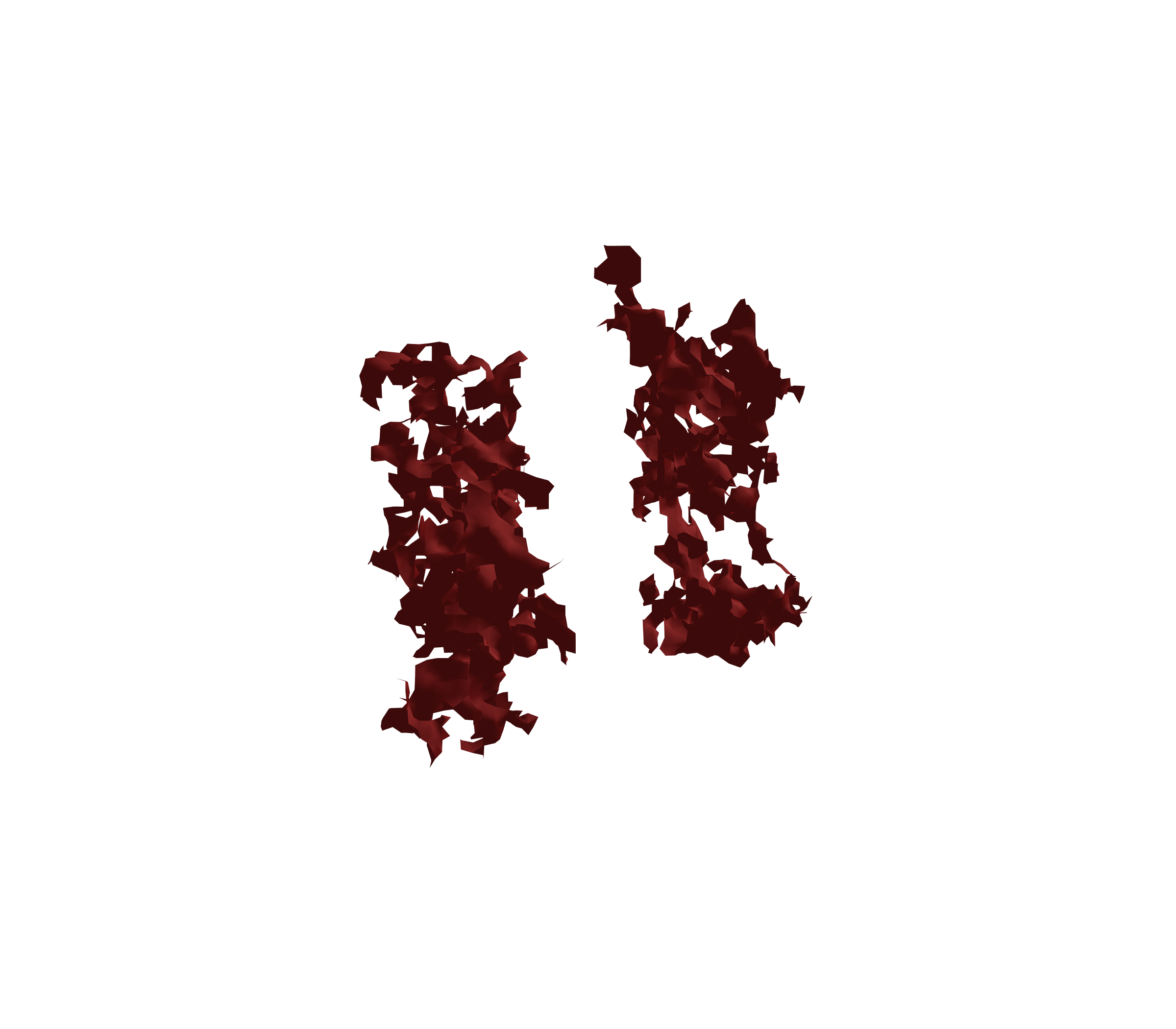 Surface Mesh (Expiration) - Back View