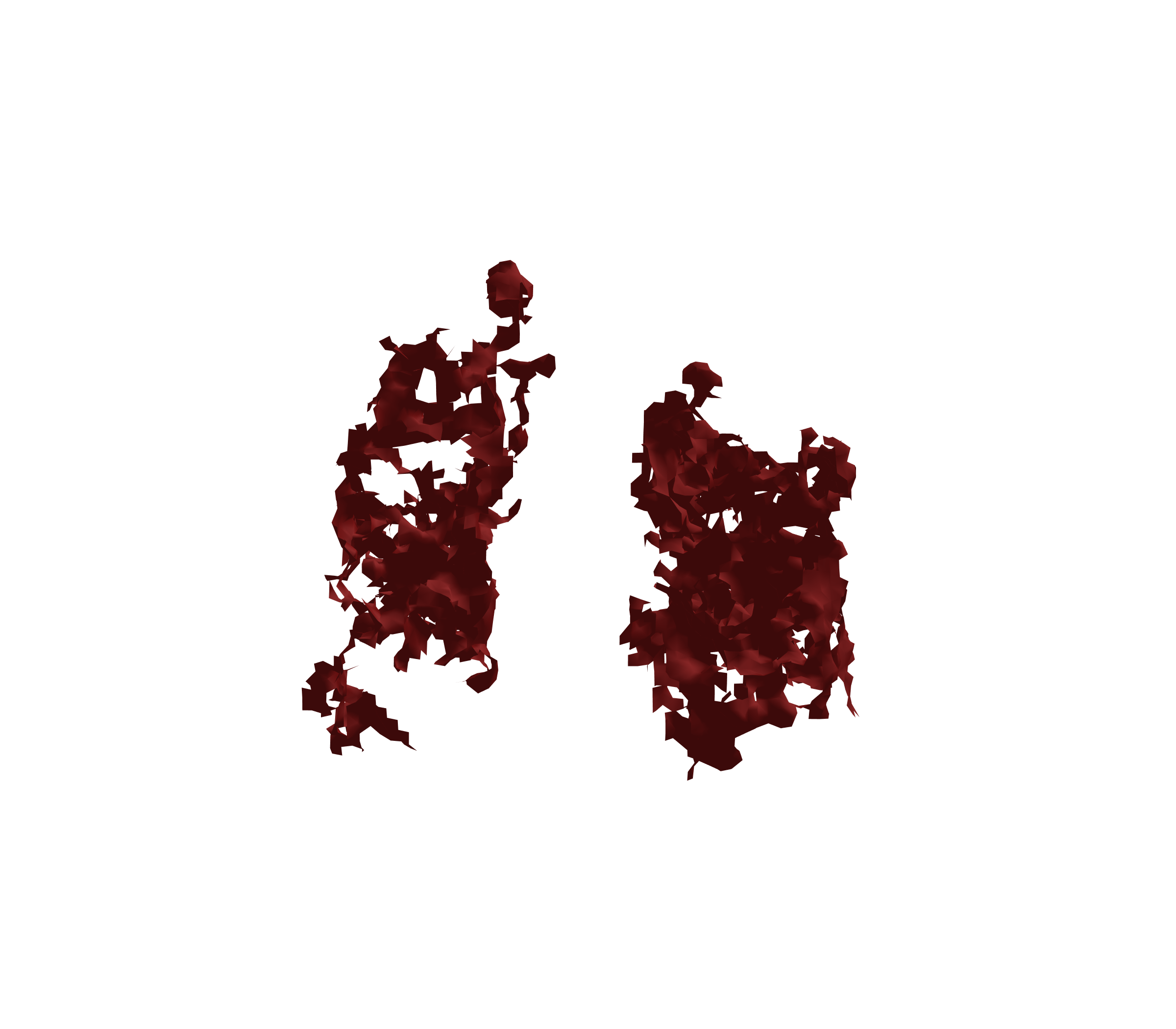 Surface Mesh (Expiration) - Front View