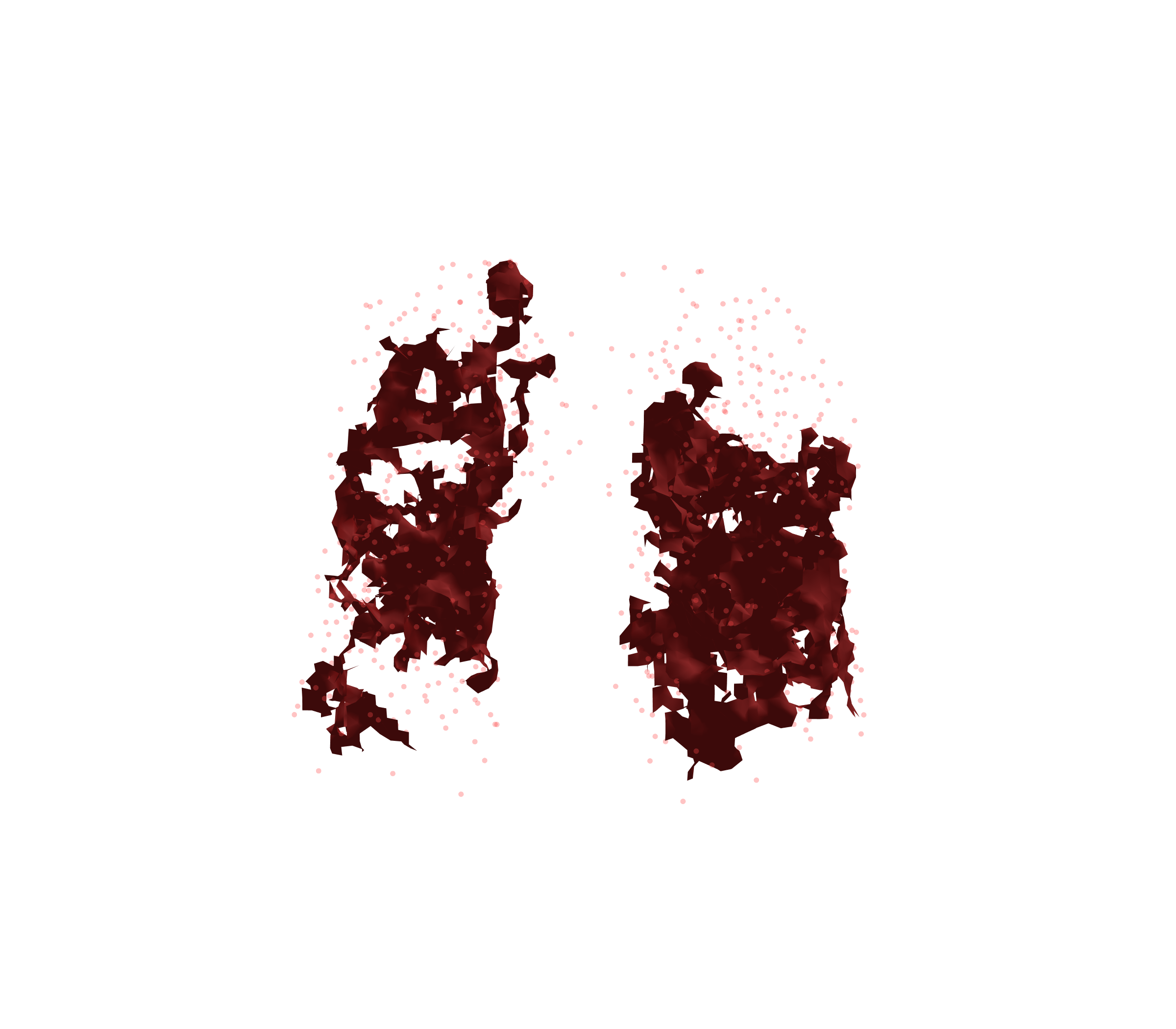 Combined Visualization (Expiration) - Front View