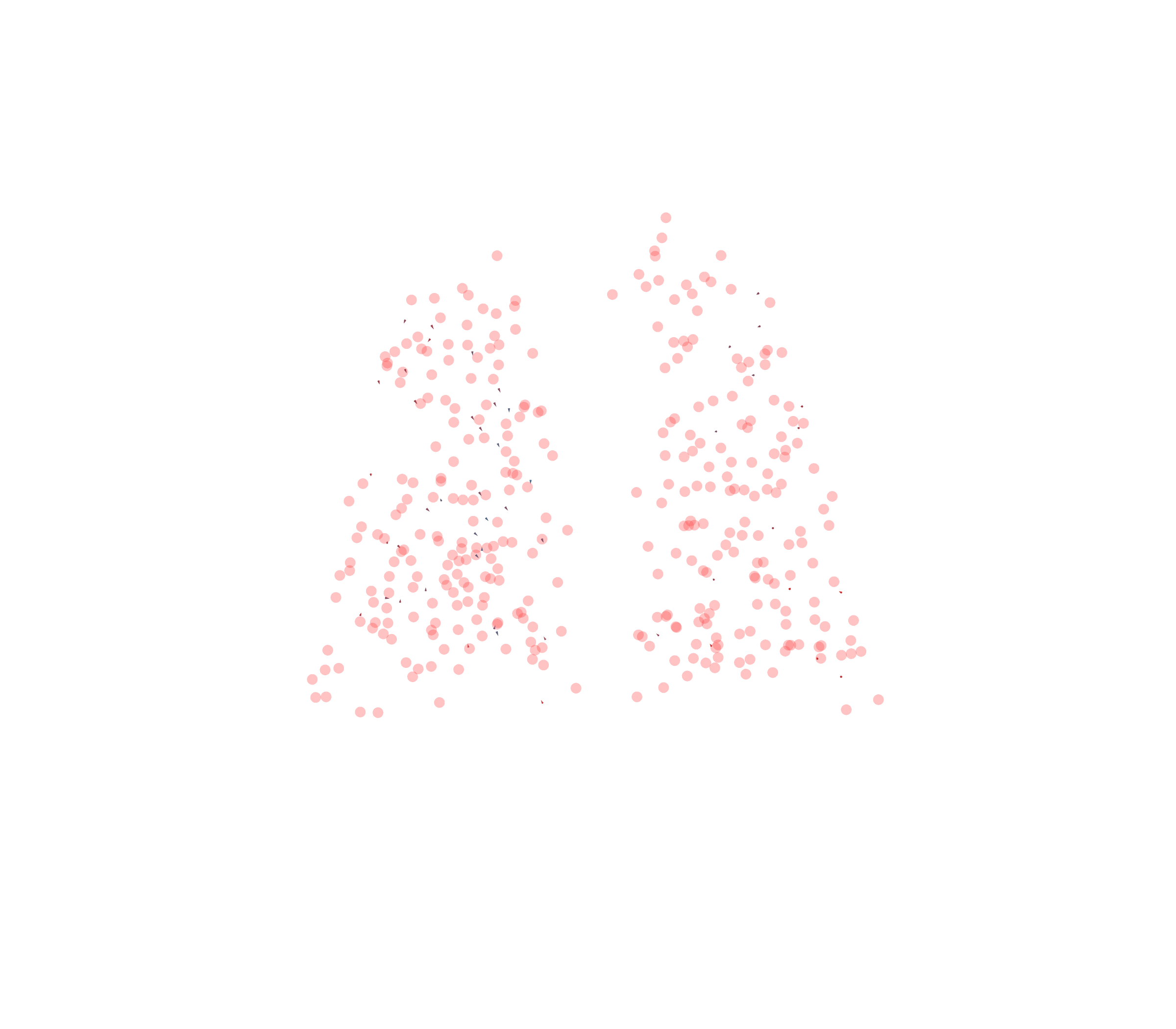 Displacement Vectors - Back View