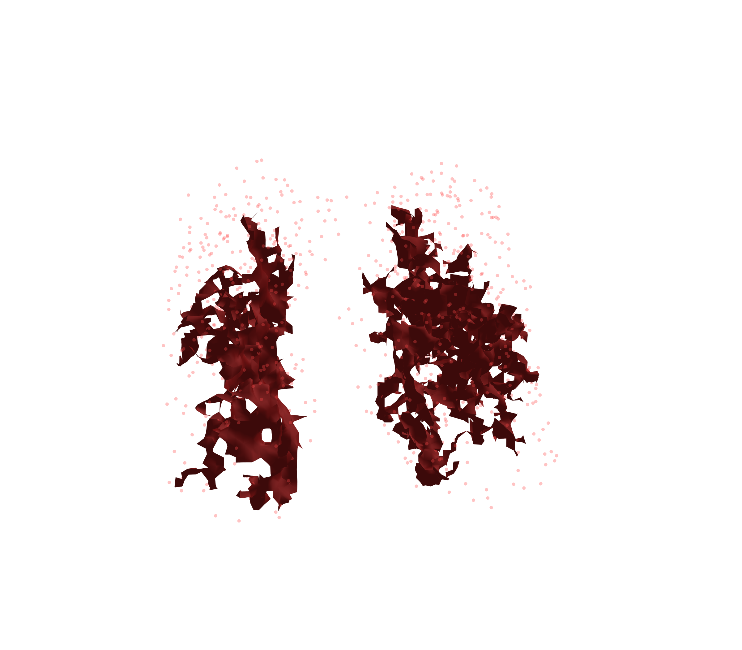 Combined Visualization (Expiration) - Front View