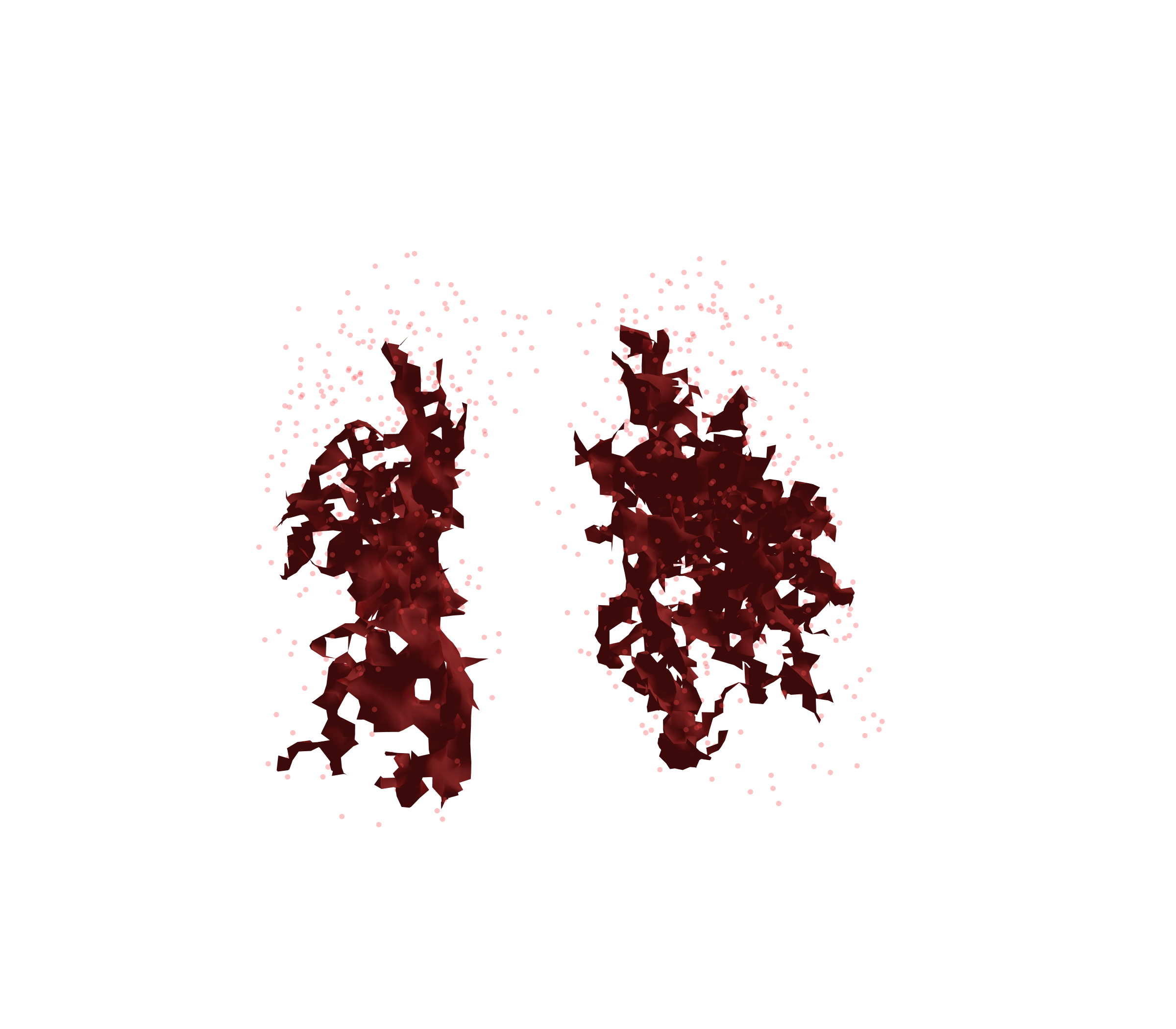 Combined Visualization (Expiration) - Front View