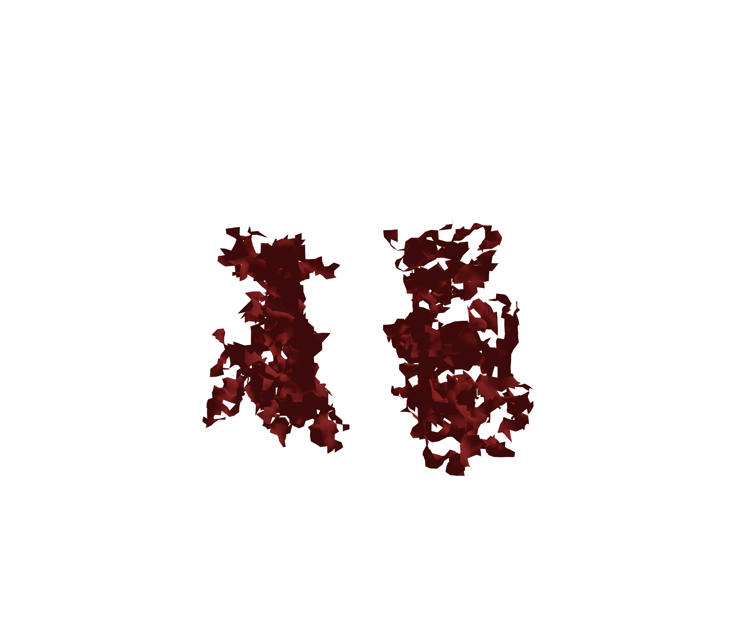 Surface Mesh (Expiration) - Front View