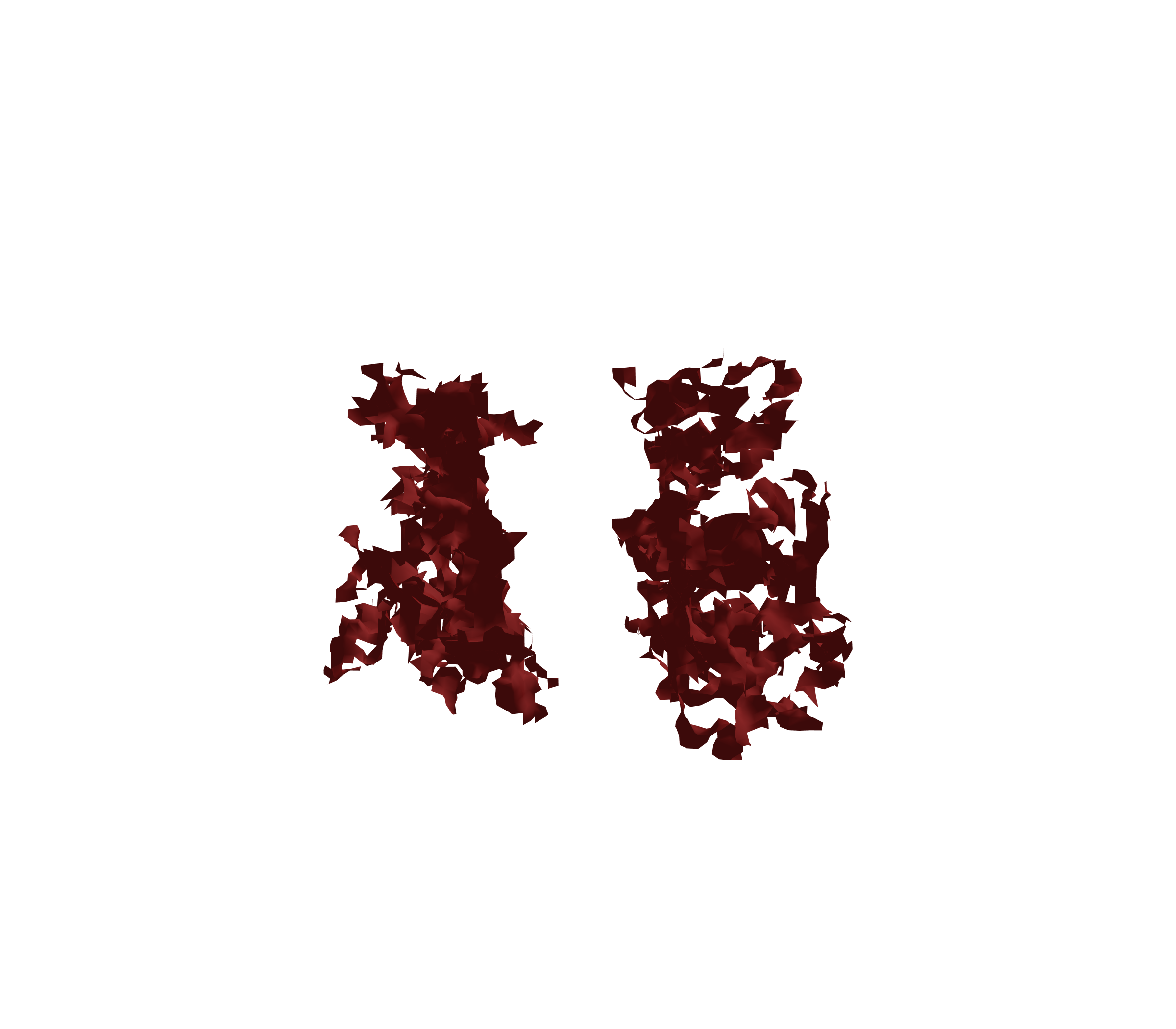 Surface Mesh (Expiration) - Front View