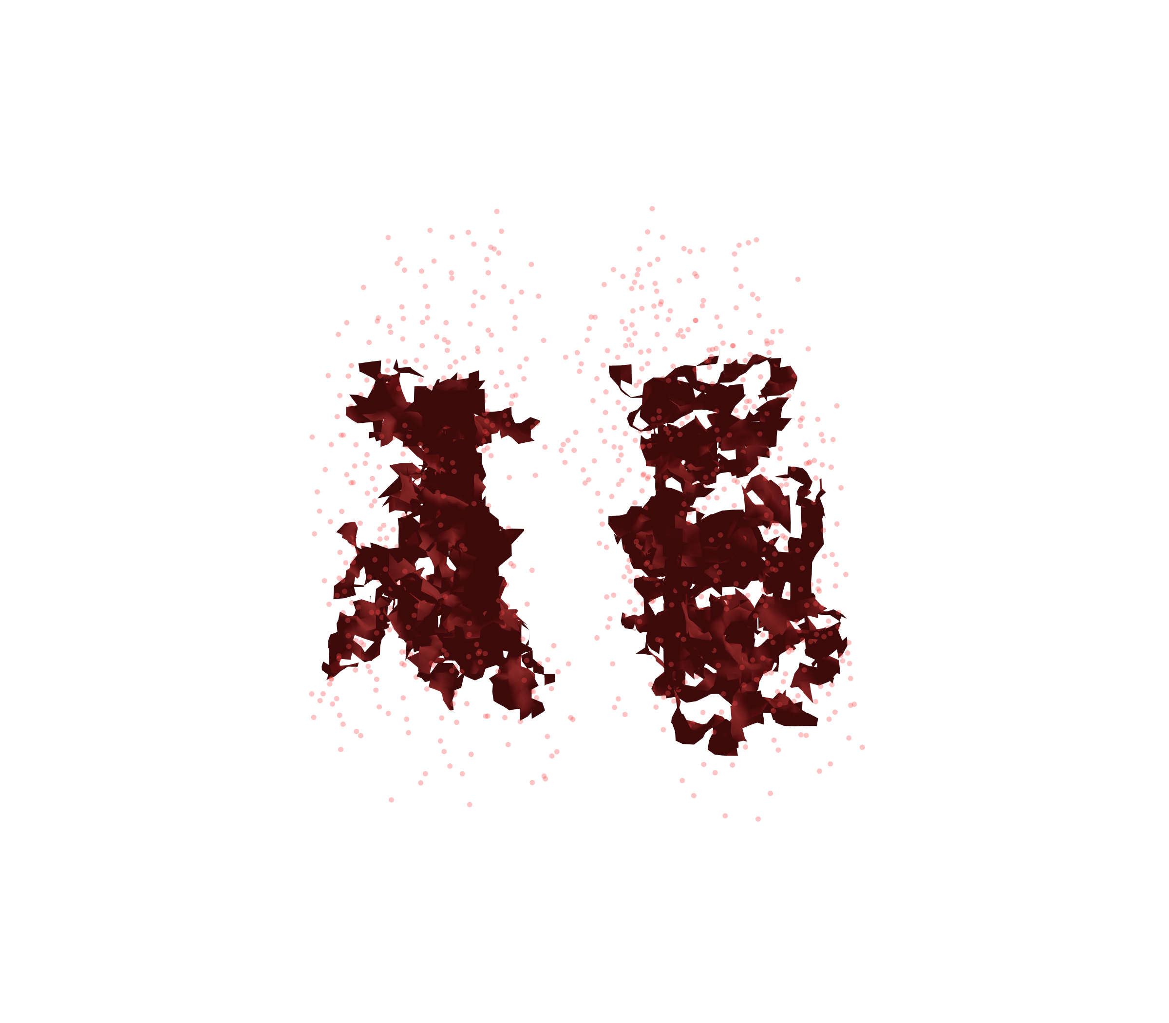 Combined Visualization (Expiration) - Front View