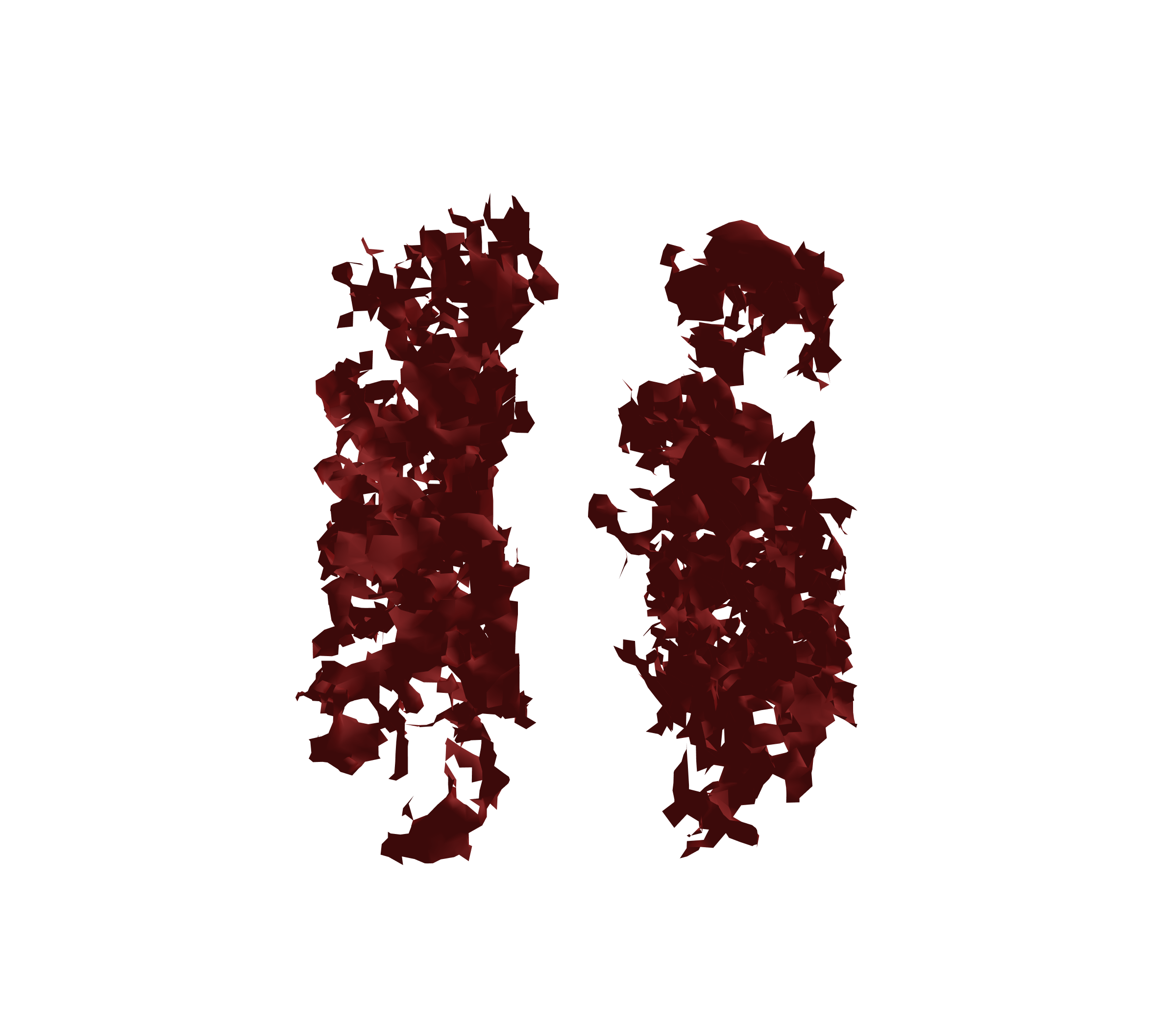 Surface Mesh (Expiration) - Front View