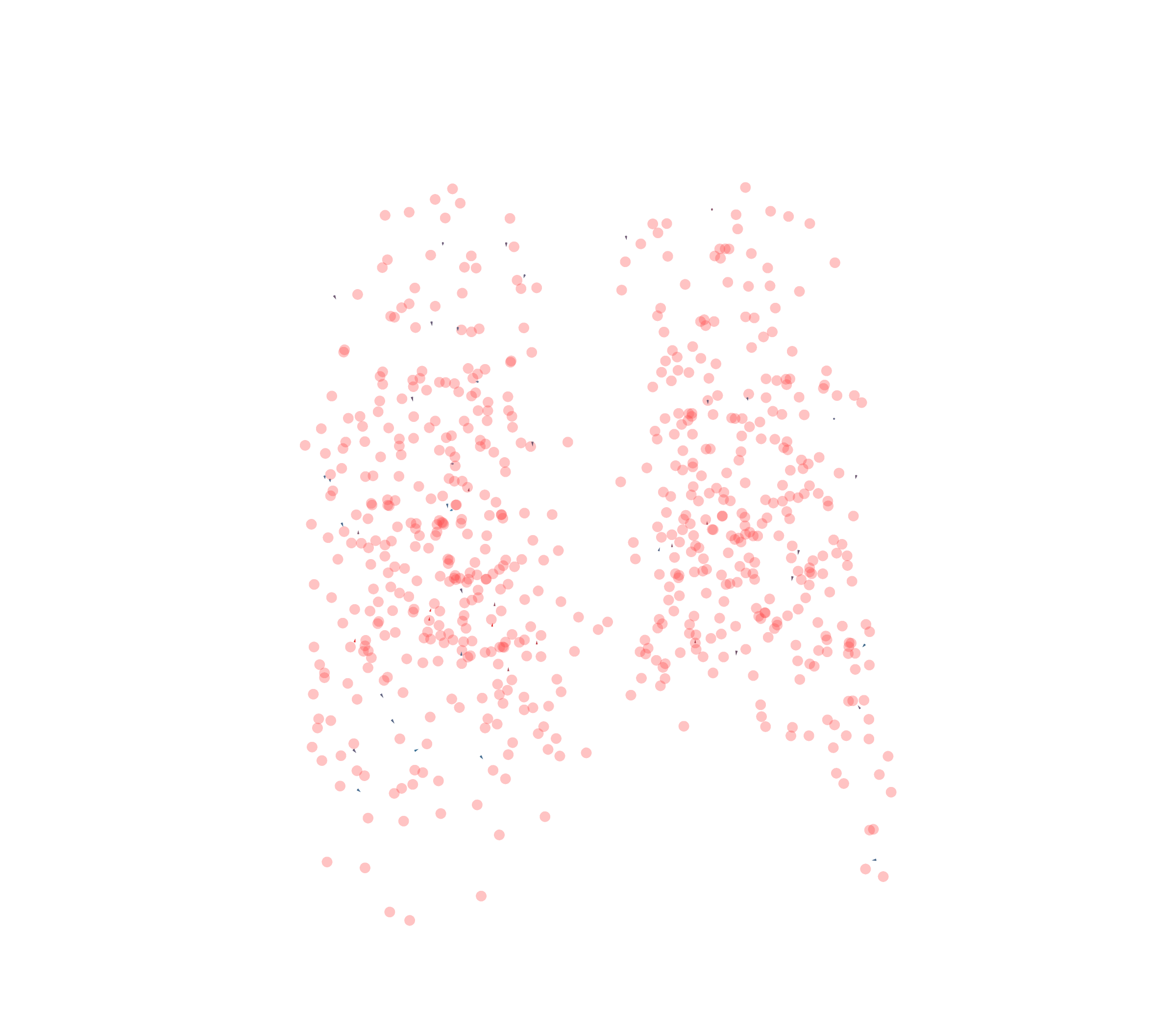 Displacement Vectors - Back View