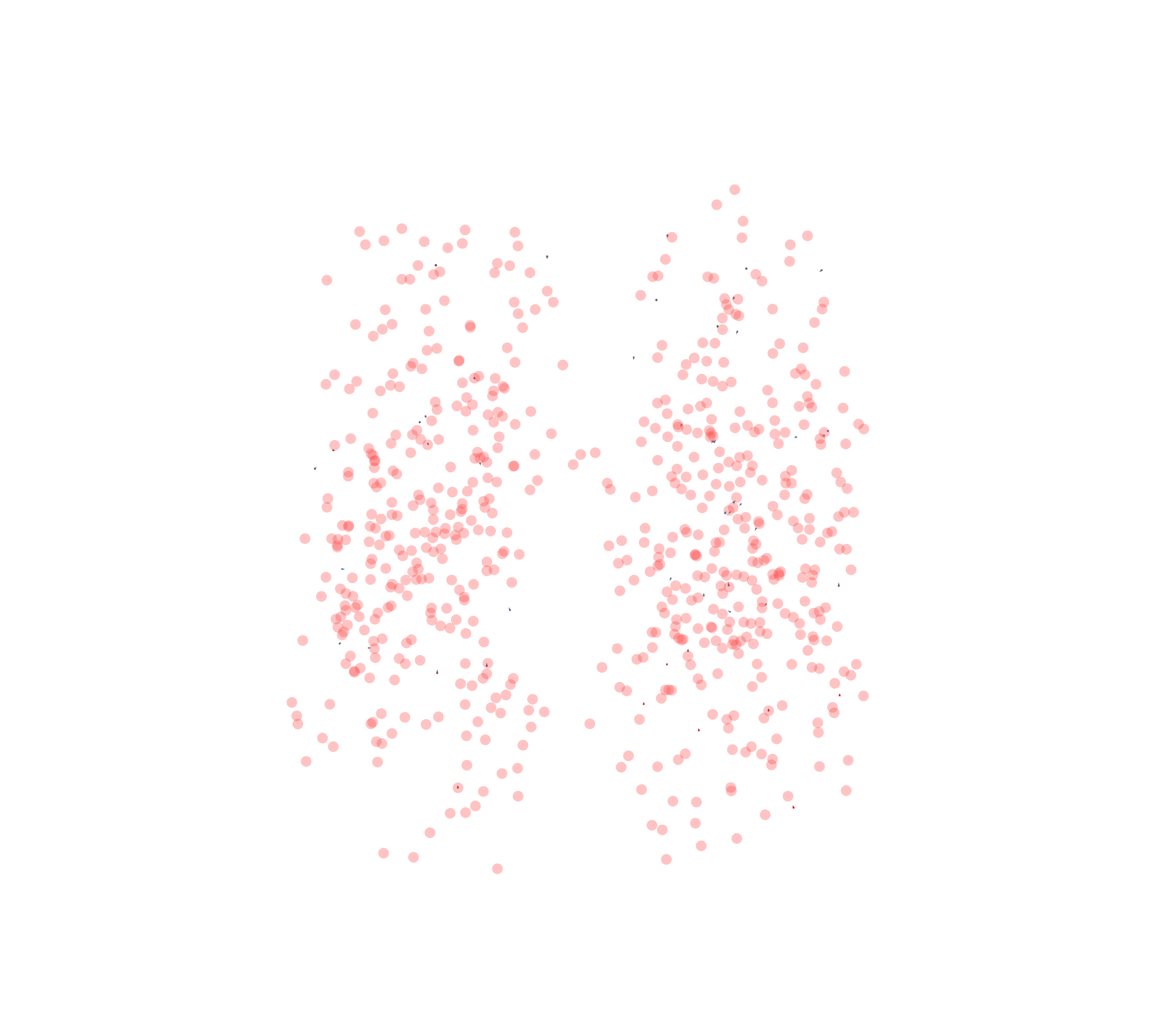 Displacement Vectors - Front View