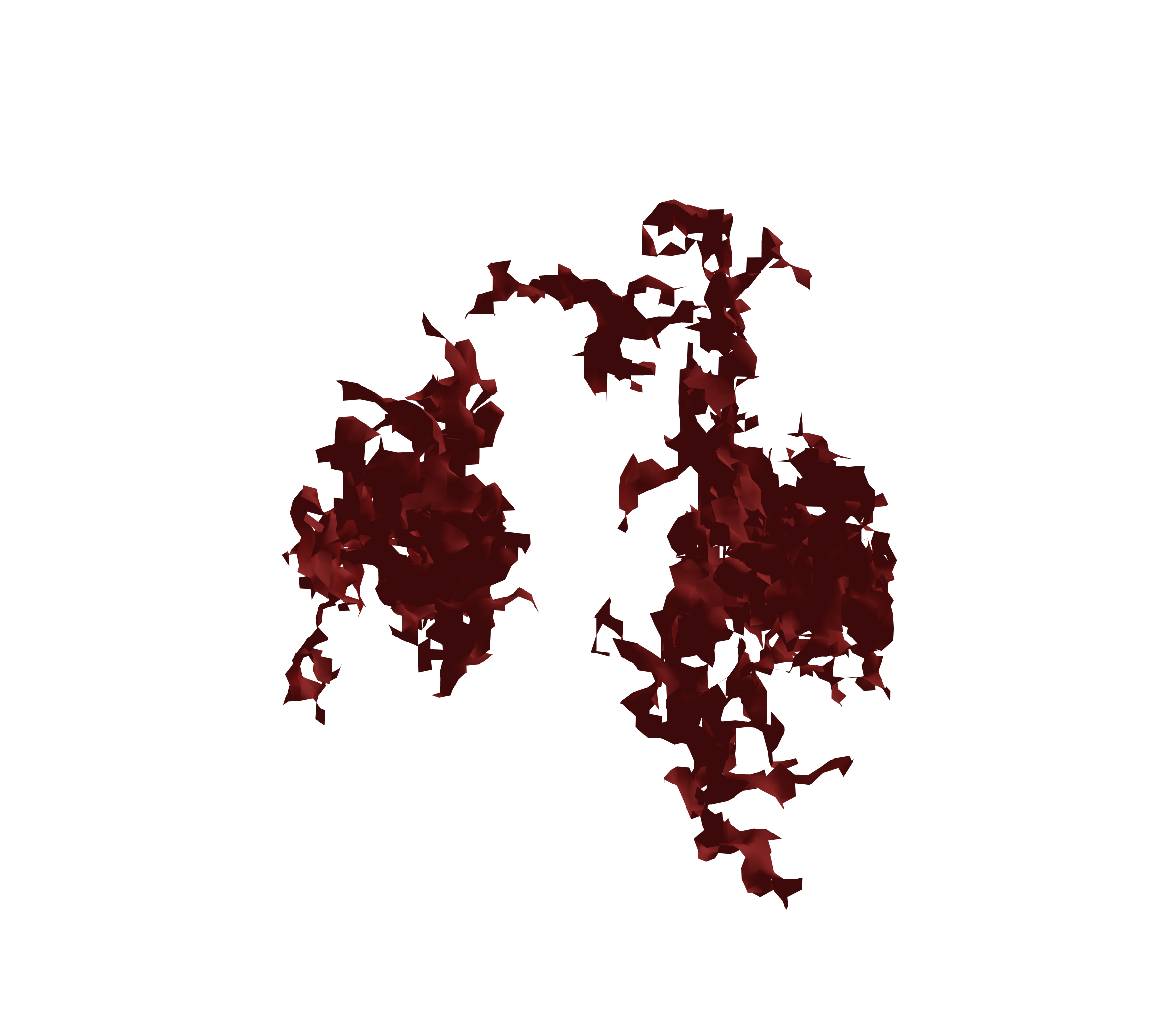 Surface Mesh (Expiration) - Front View