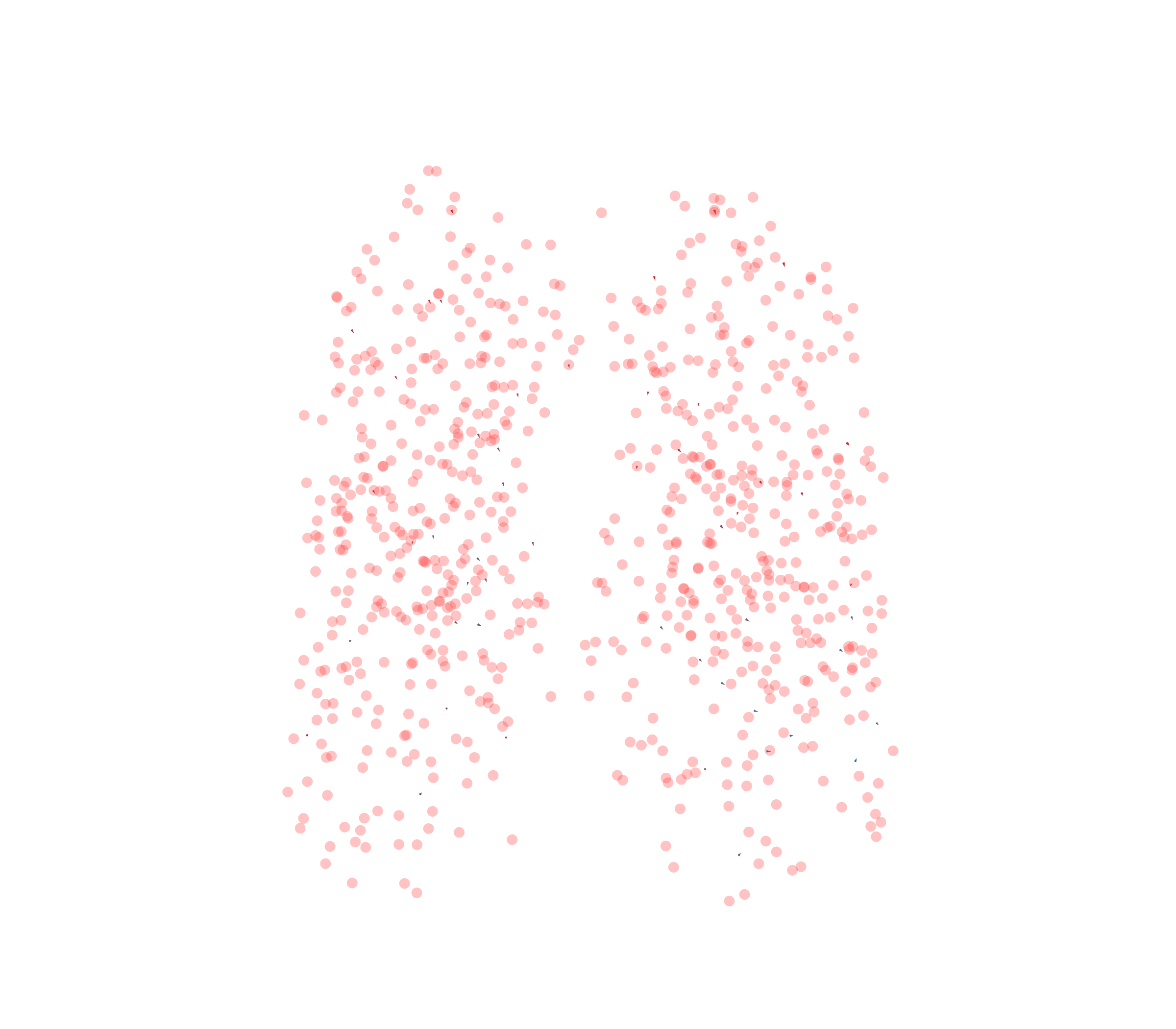 Displacement Vectors - Front View