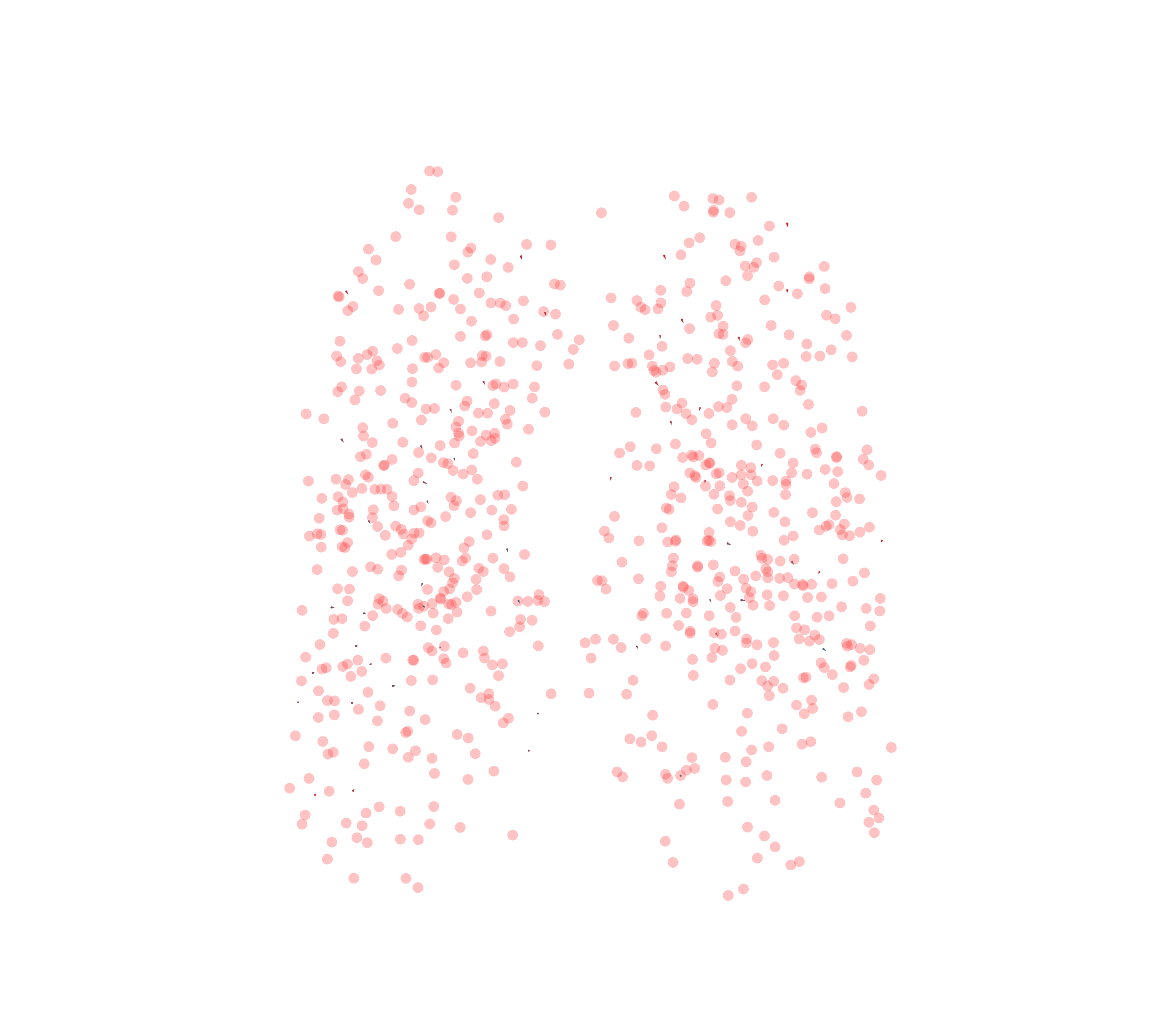 Displacement Vectors - Front View