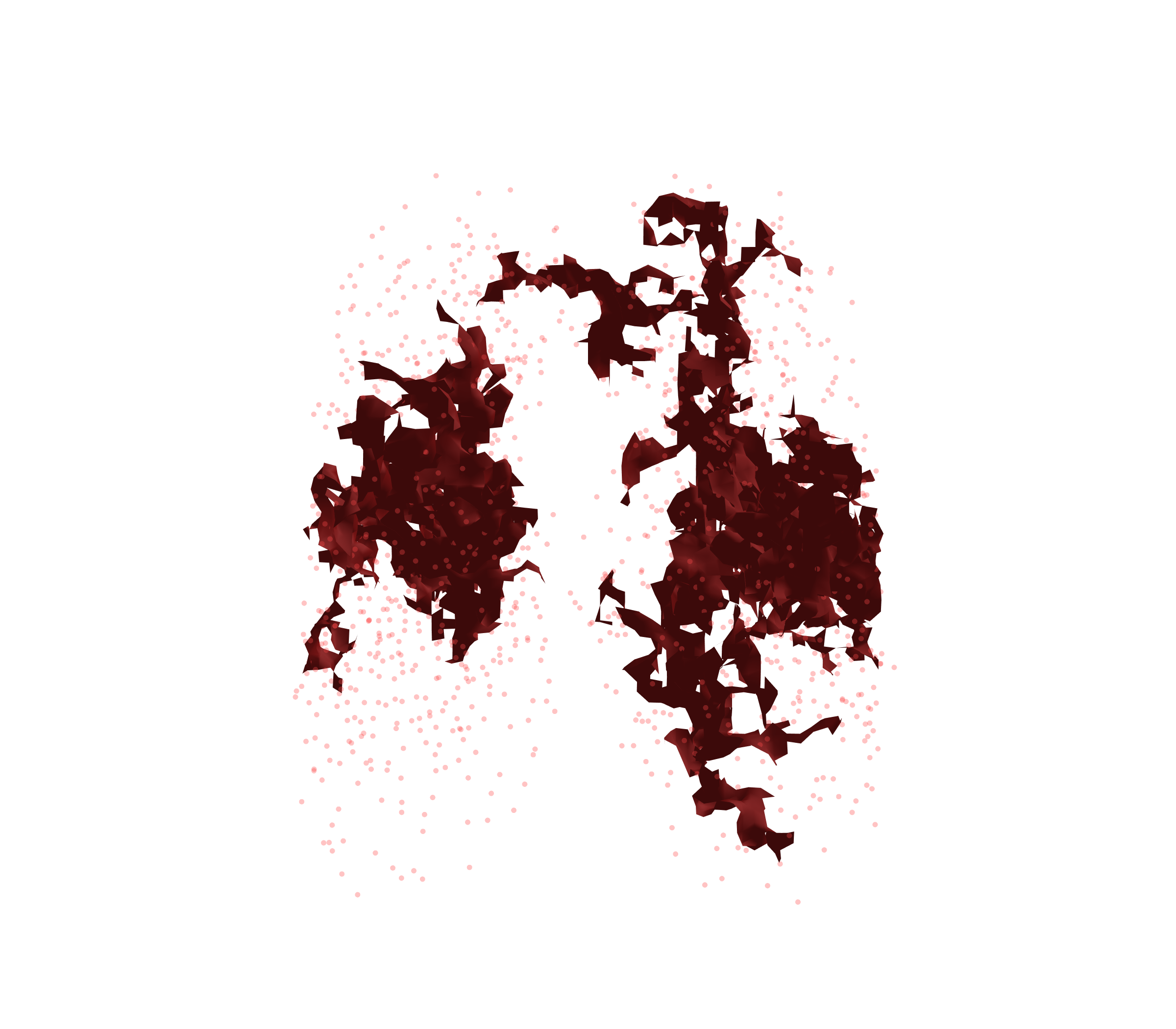 Combined Visualization (Expiration) - Front View