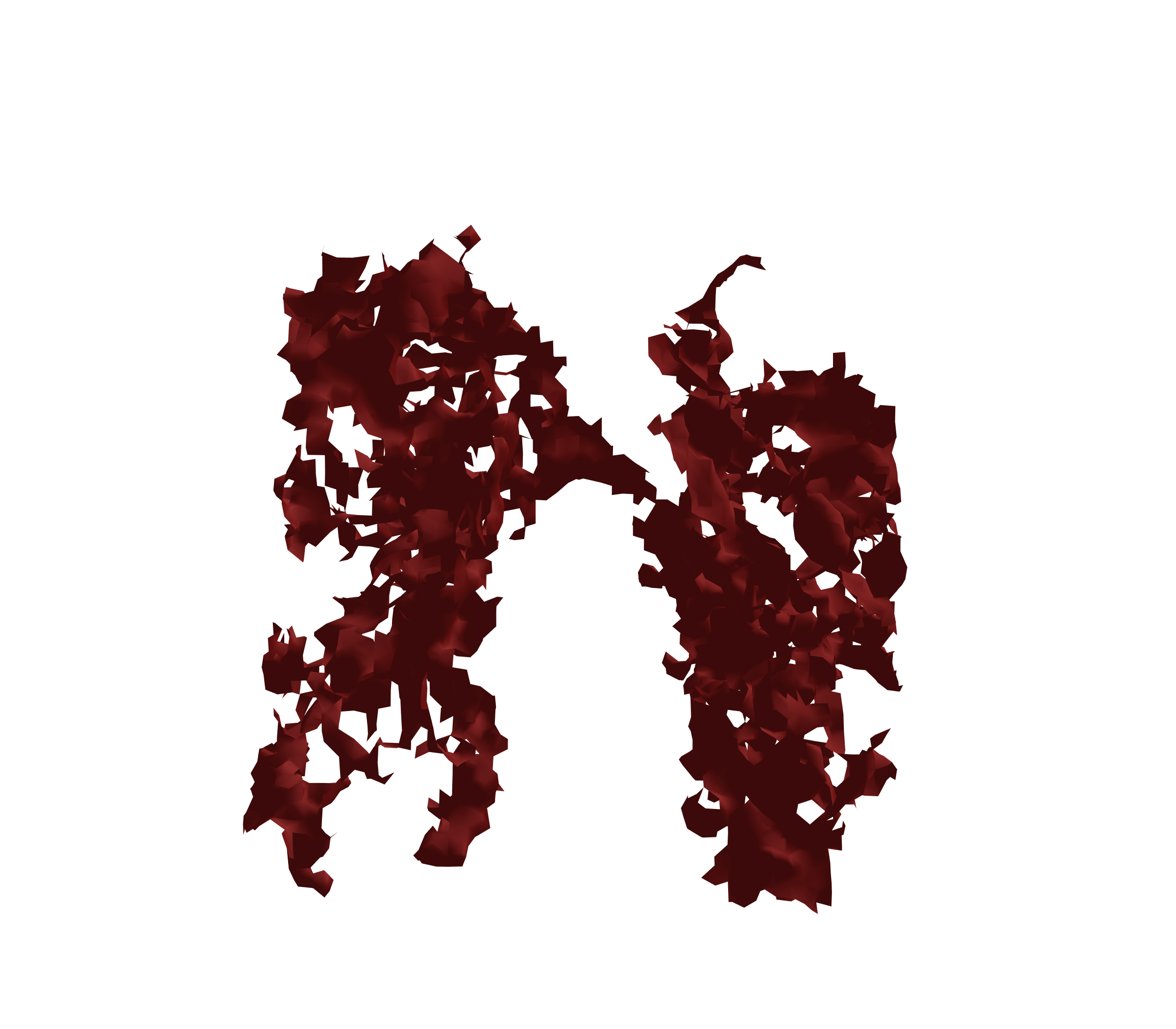 Surface Mesh (Expiration) - Front View