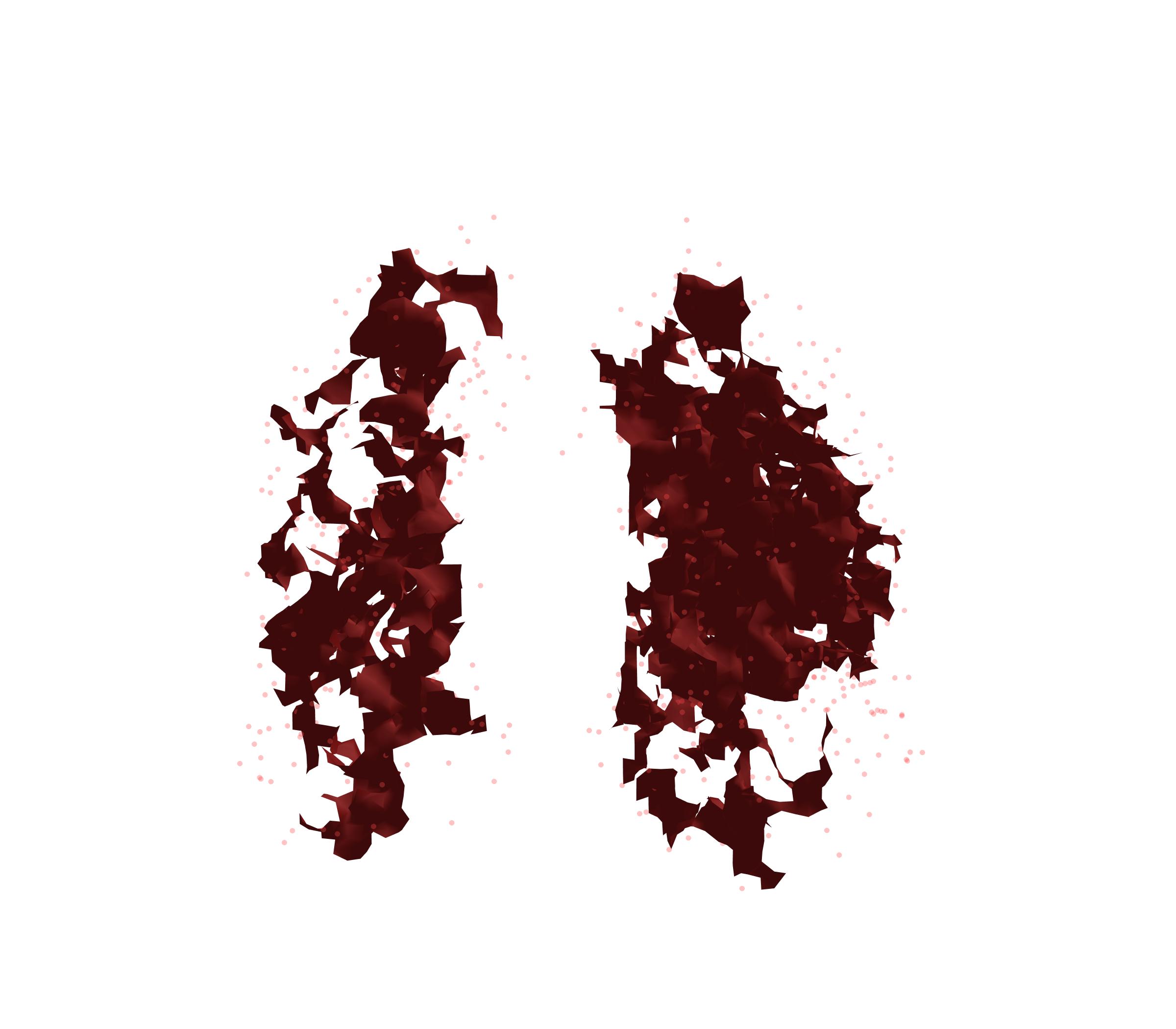 Combined Visualization (Expiration) - Front View