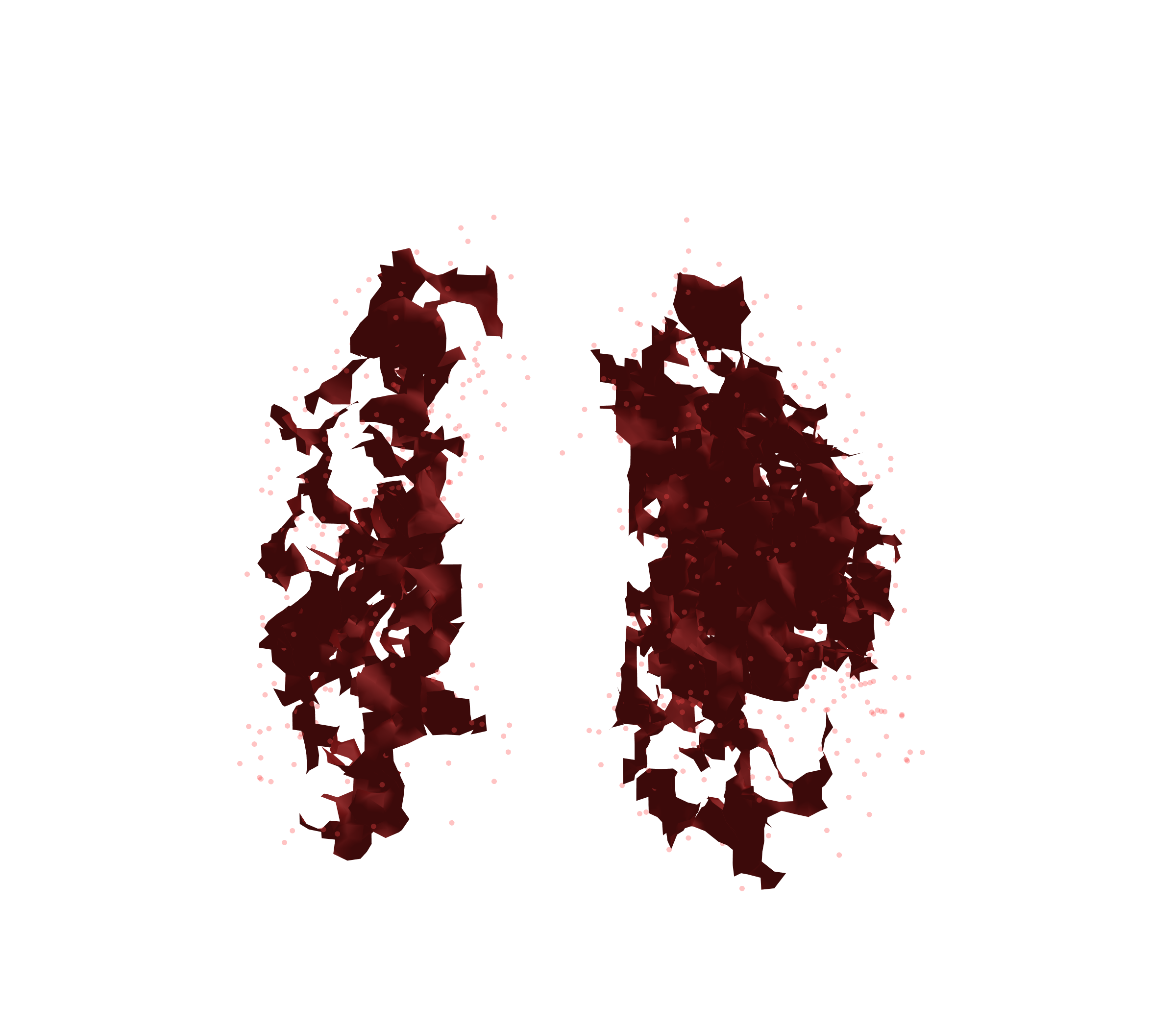 Combined Visualization (Expiration) - Front View